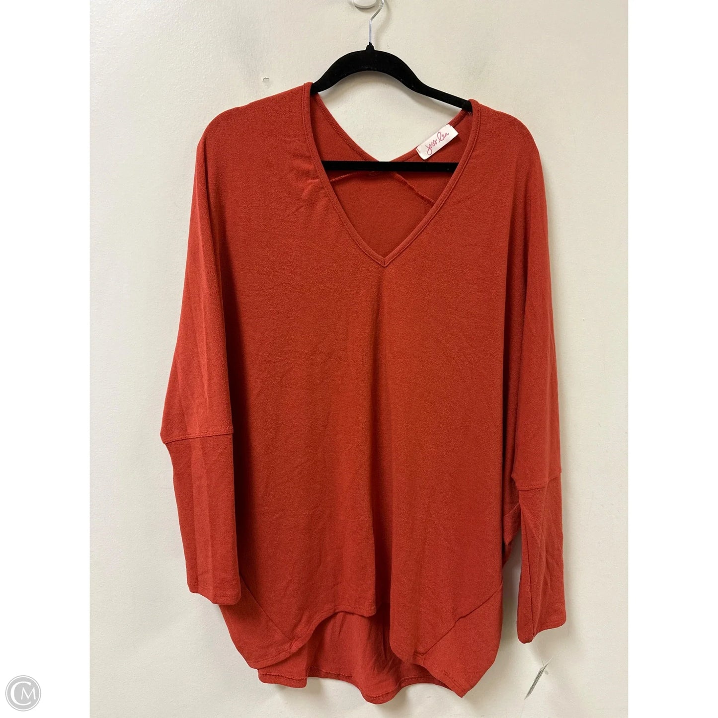Top Short Sleeve By Jess Lea In Orange, Size: 2x