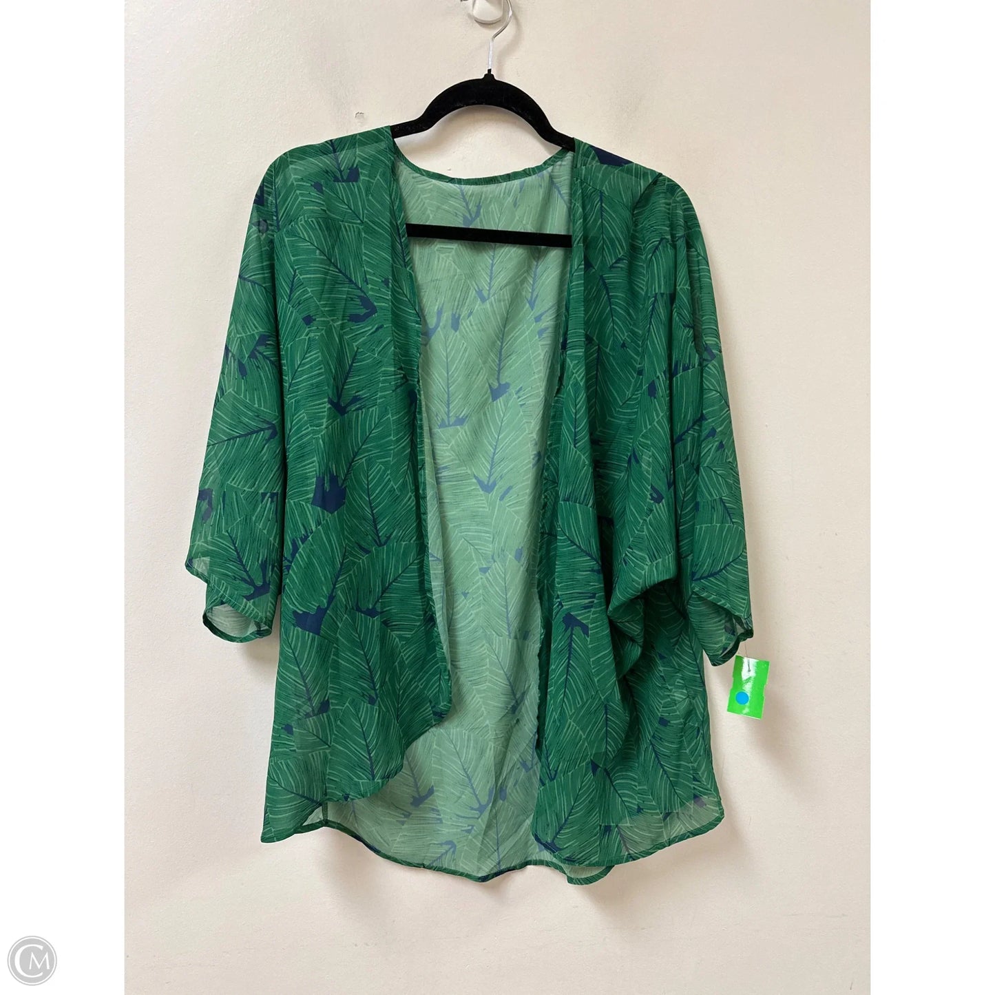 Kimono By Clothes Mentor In Green, Size: Osfm