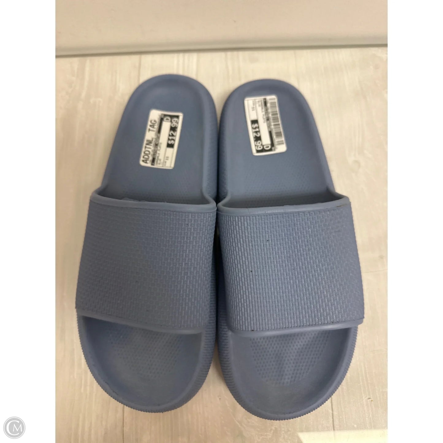 Sandals Flats By Clothes Mentor In Blue, Size: 11
