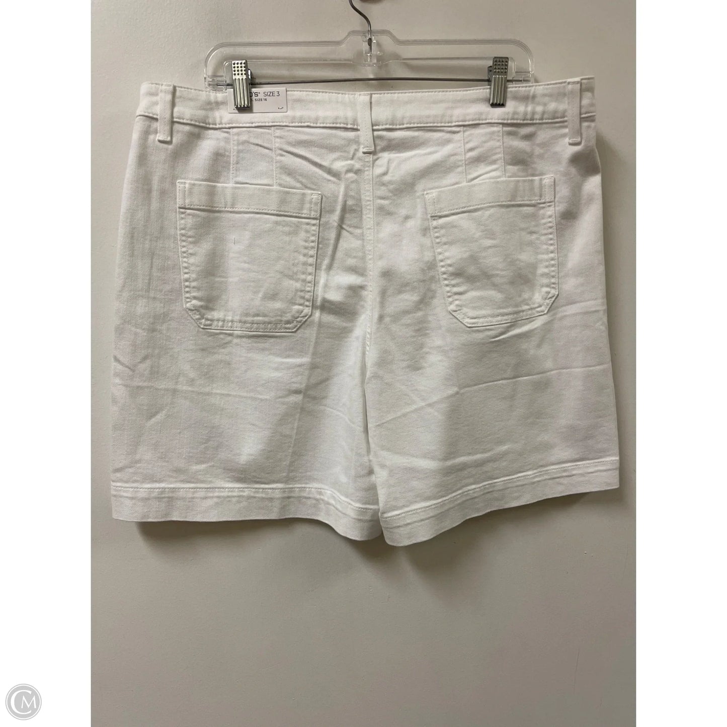Shorts By Chicos In White, Size: 16