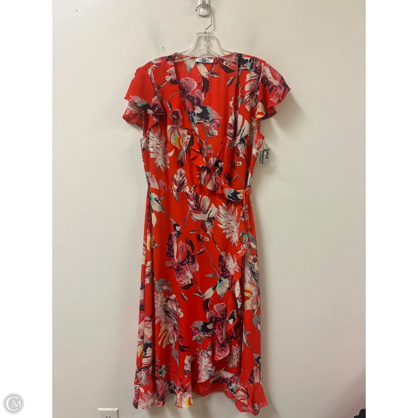 Dress Casual Maxi By She + Sky In Orange, Size: L