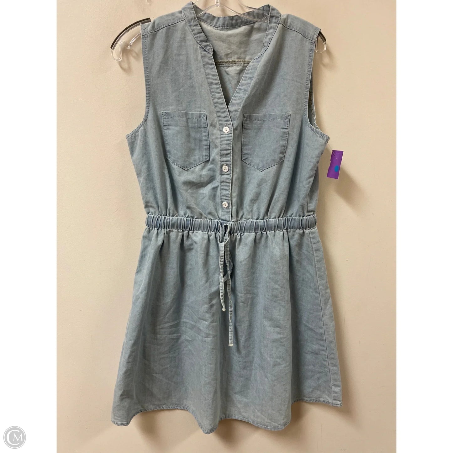 Dress Casual Short By Clothes Mentor In Blue Denim, Size: M
