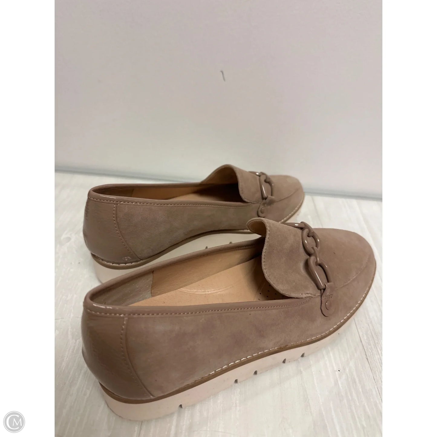 Shoes Heels Wedge By Alex Marie In Tan, Size: 8.5