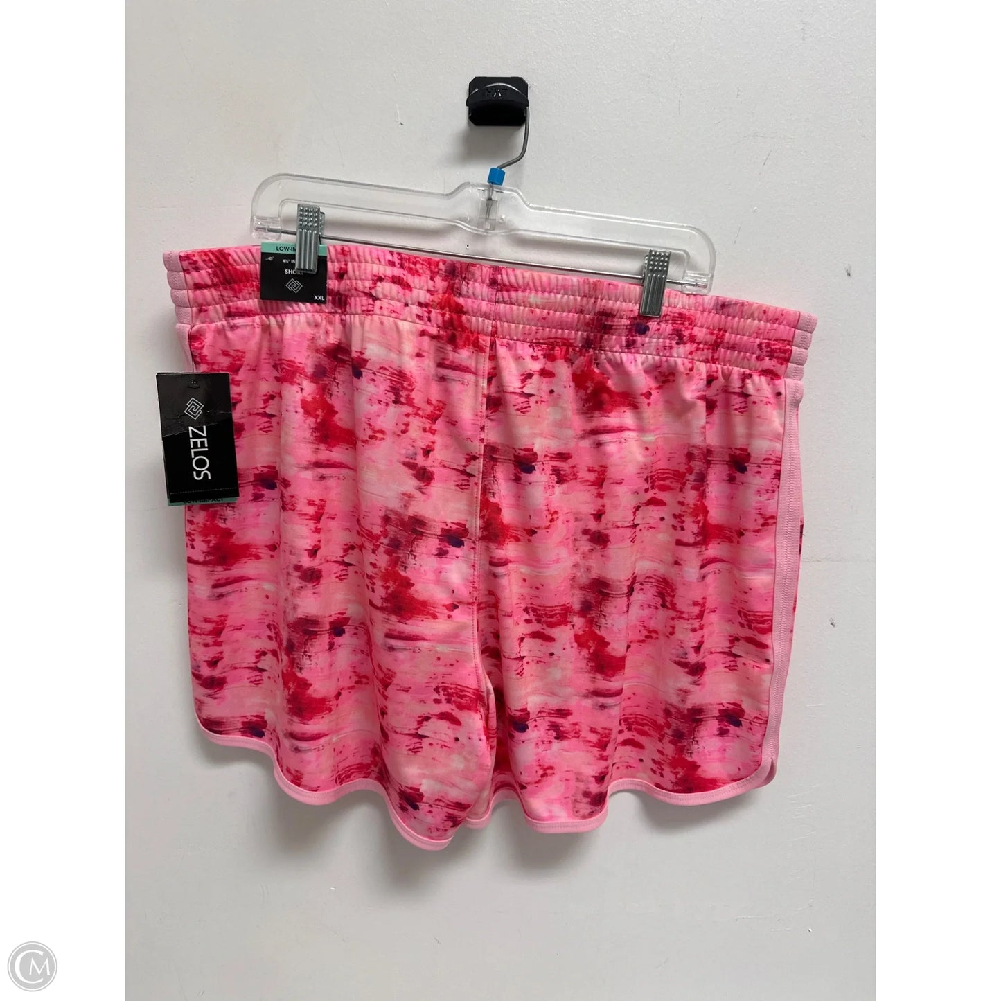 Athletic Shorts By Zelos In Pink, Size: 2x