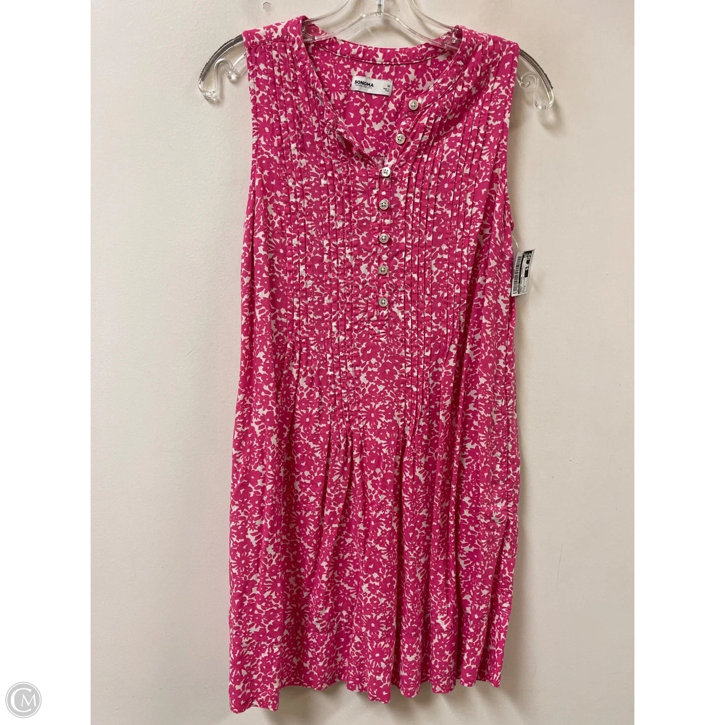 Dress Casual Short By Sonoma In Pink, Size: M