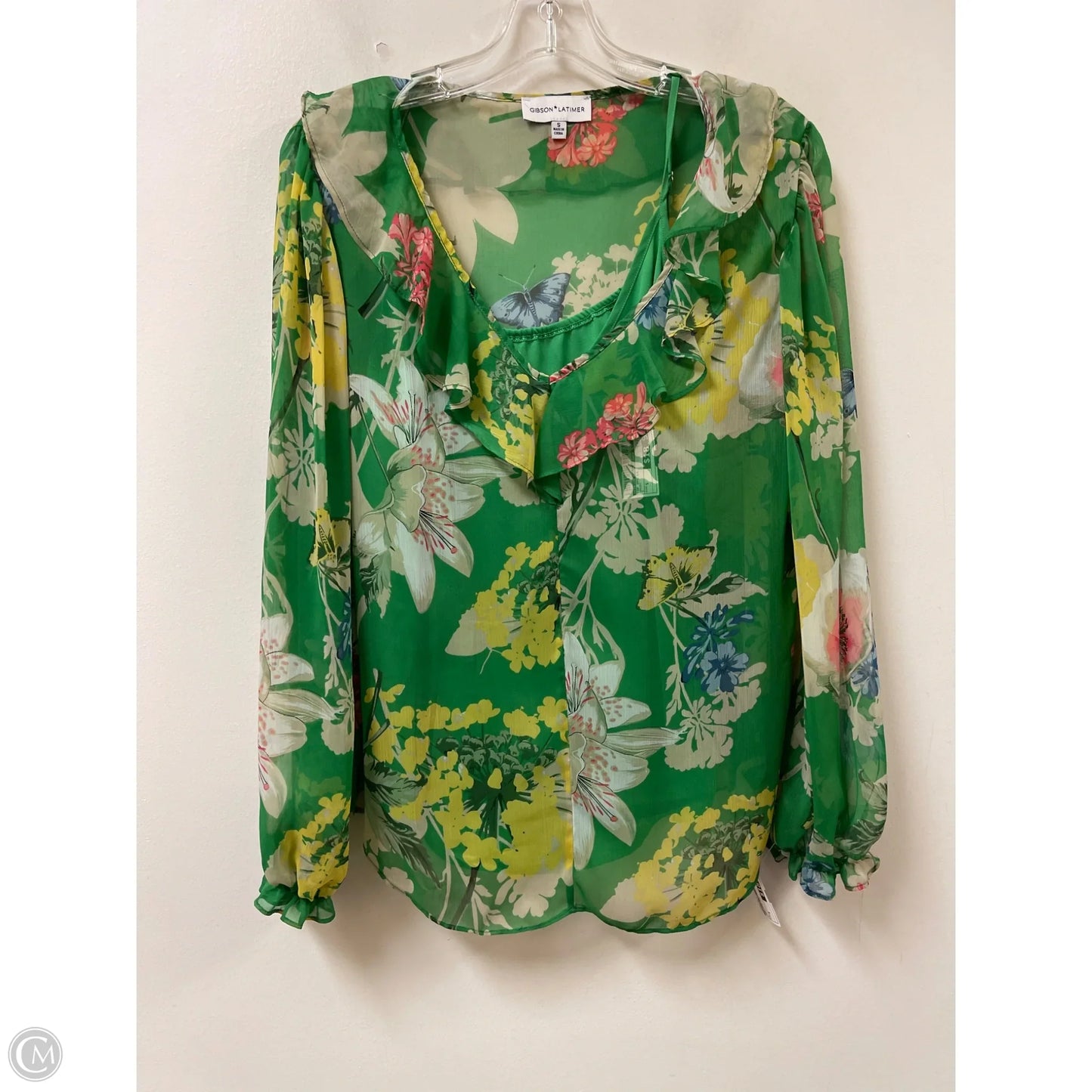 Top 2pc Long Sleeve By Gibson And Latimer In Green, Size: S