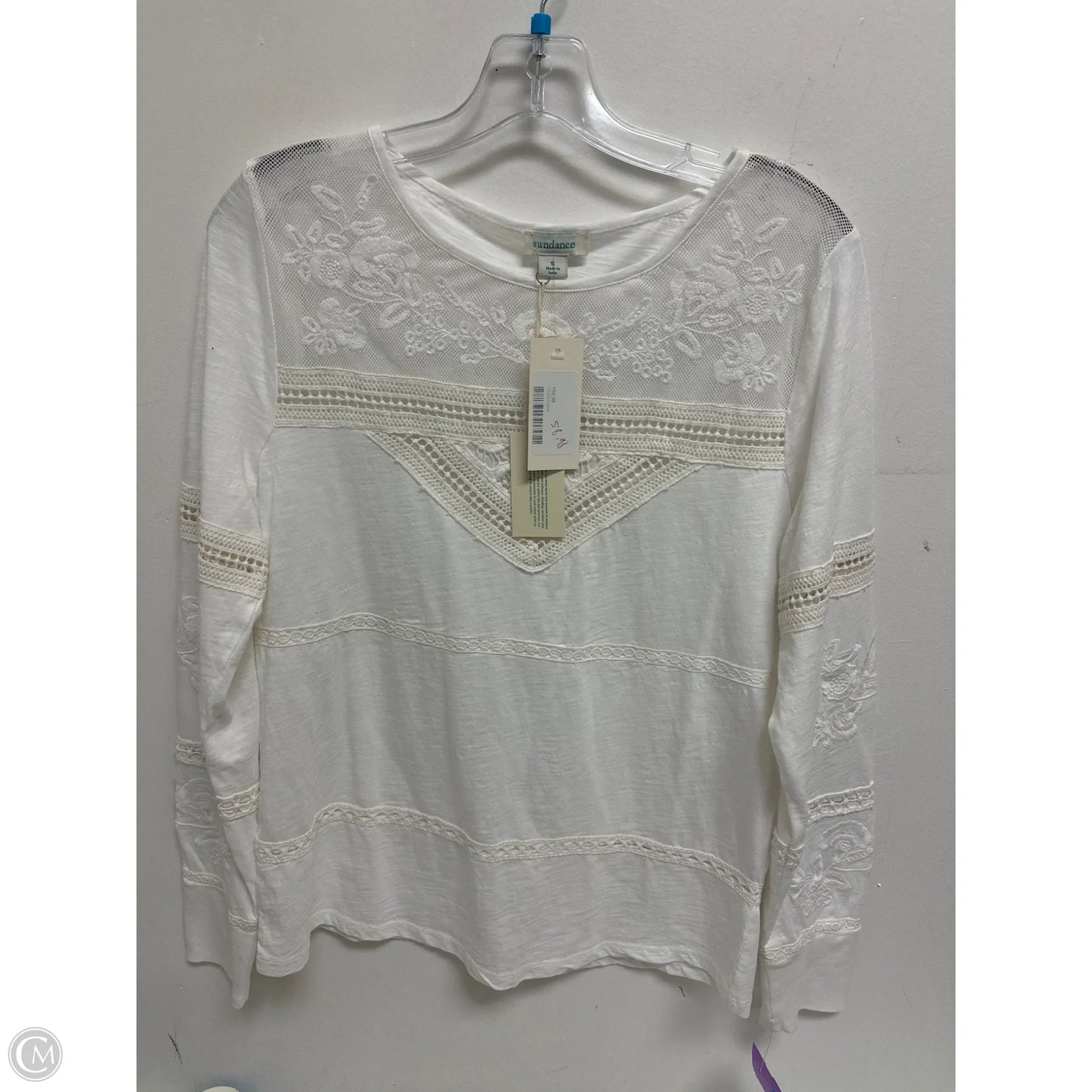 Top Long Sleeve By Sundance In White, Size: S