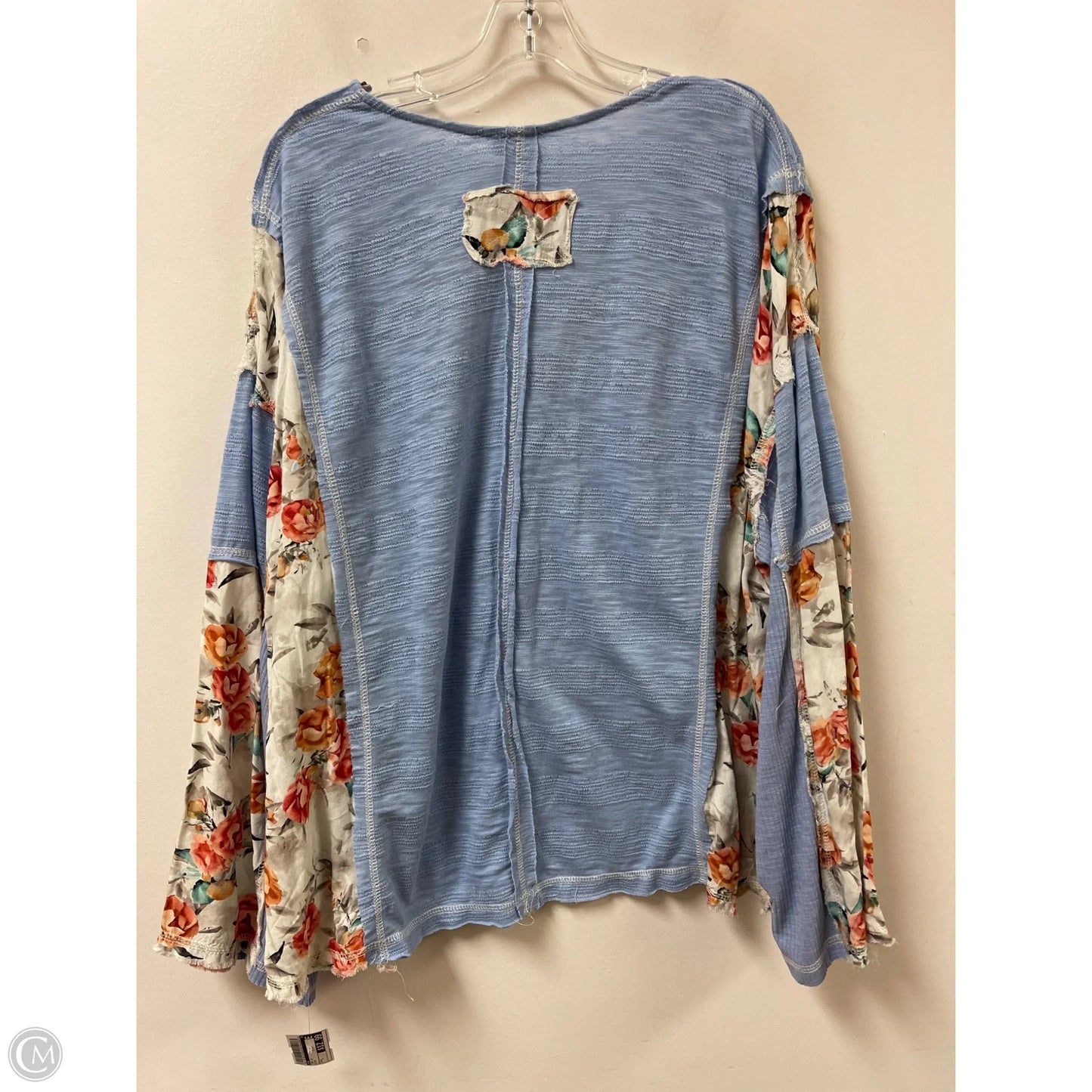 Top Long Sleeve By Pol In Blue, Size: L