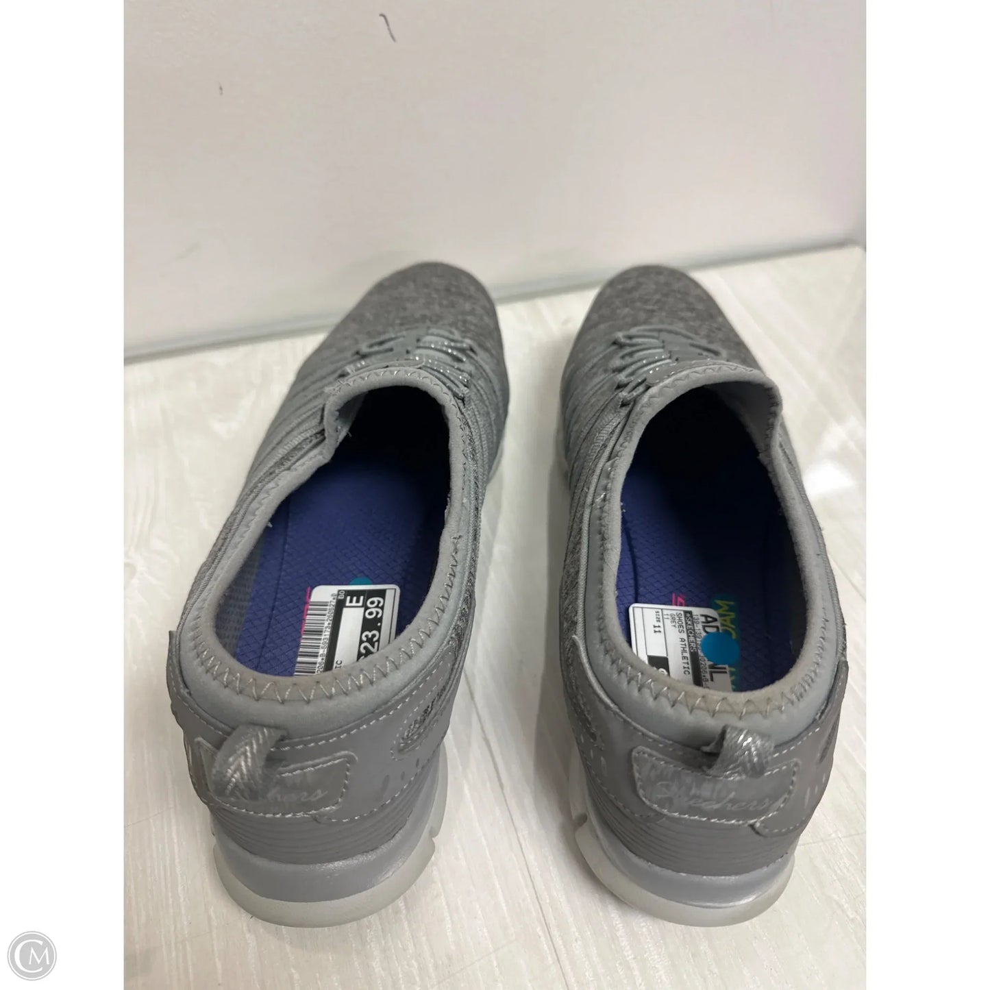 Shoes Athletic By Skechers In Grey, Size: 11