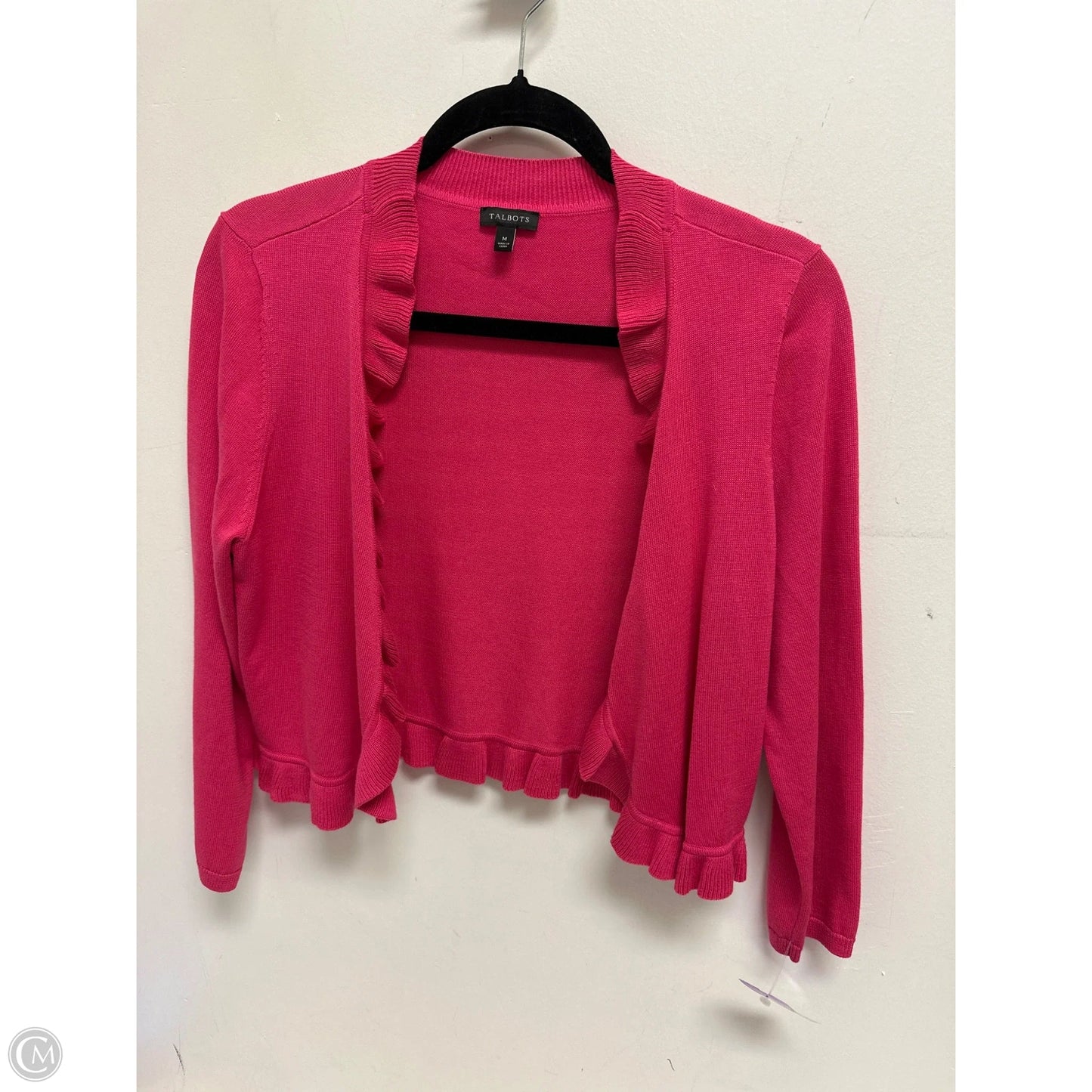 Sweater Cardigan By Talbots In Pink, Size: M