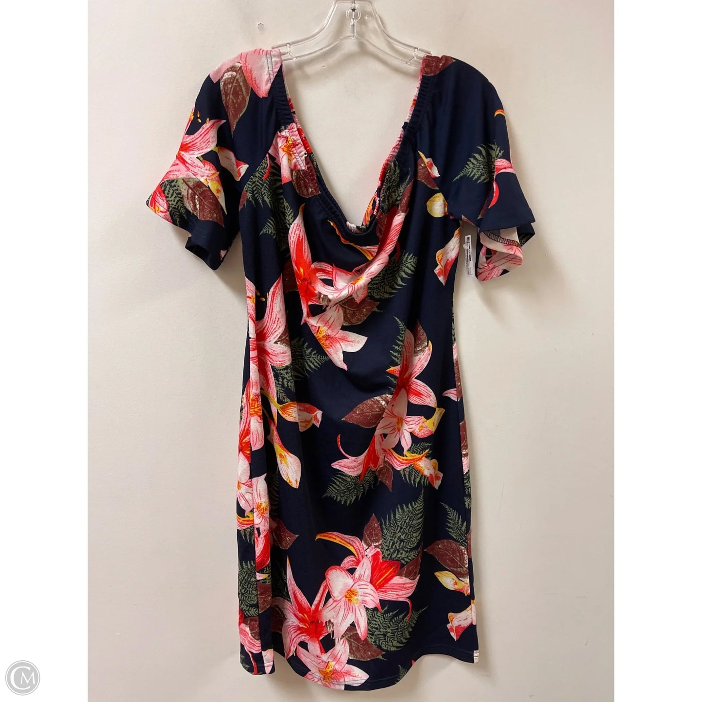 Dress Casual Midi By Shein In Floral Print, Size: 3x