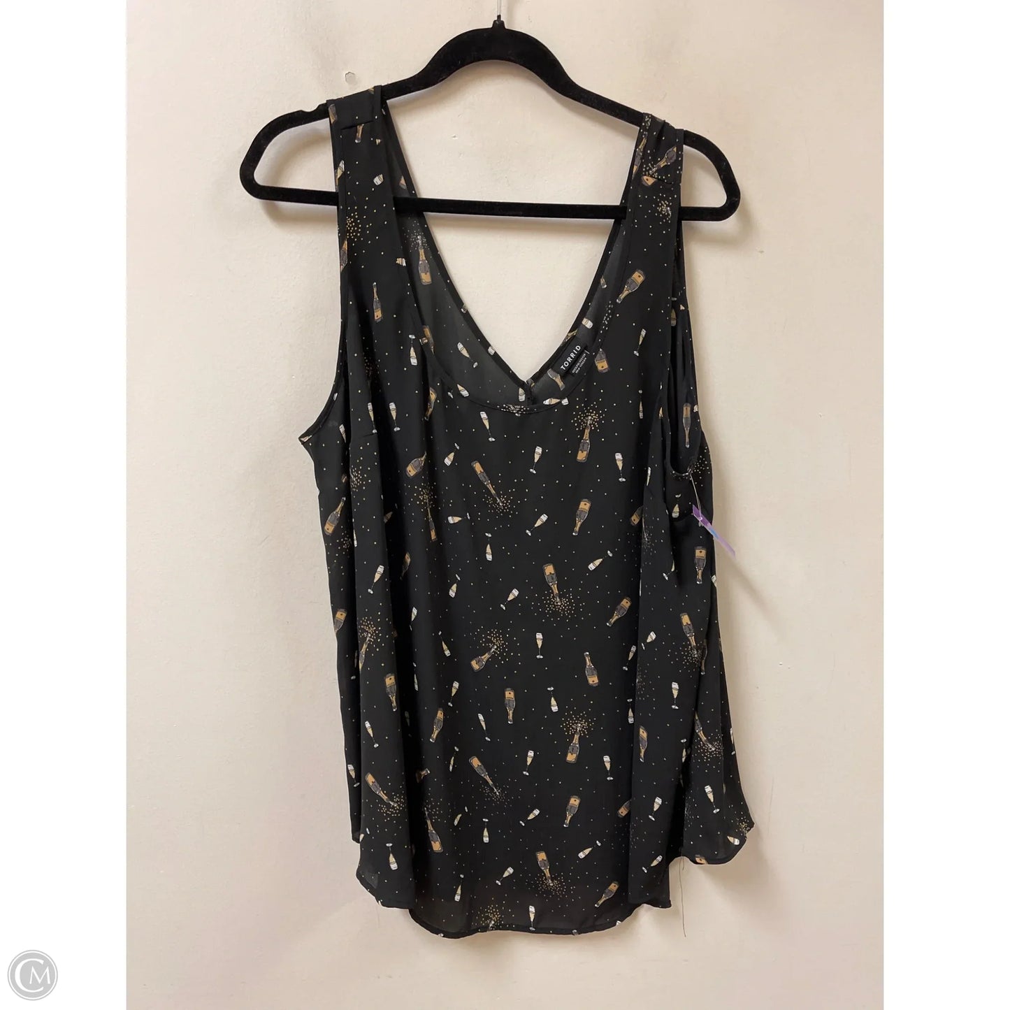 Top Sleeveless By Torrid In Black, Size: 3x
