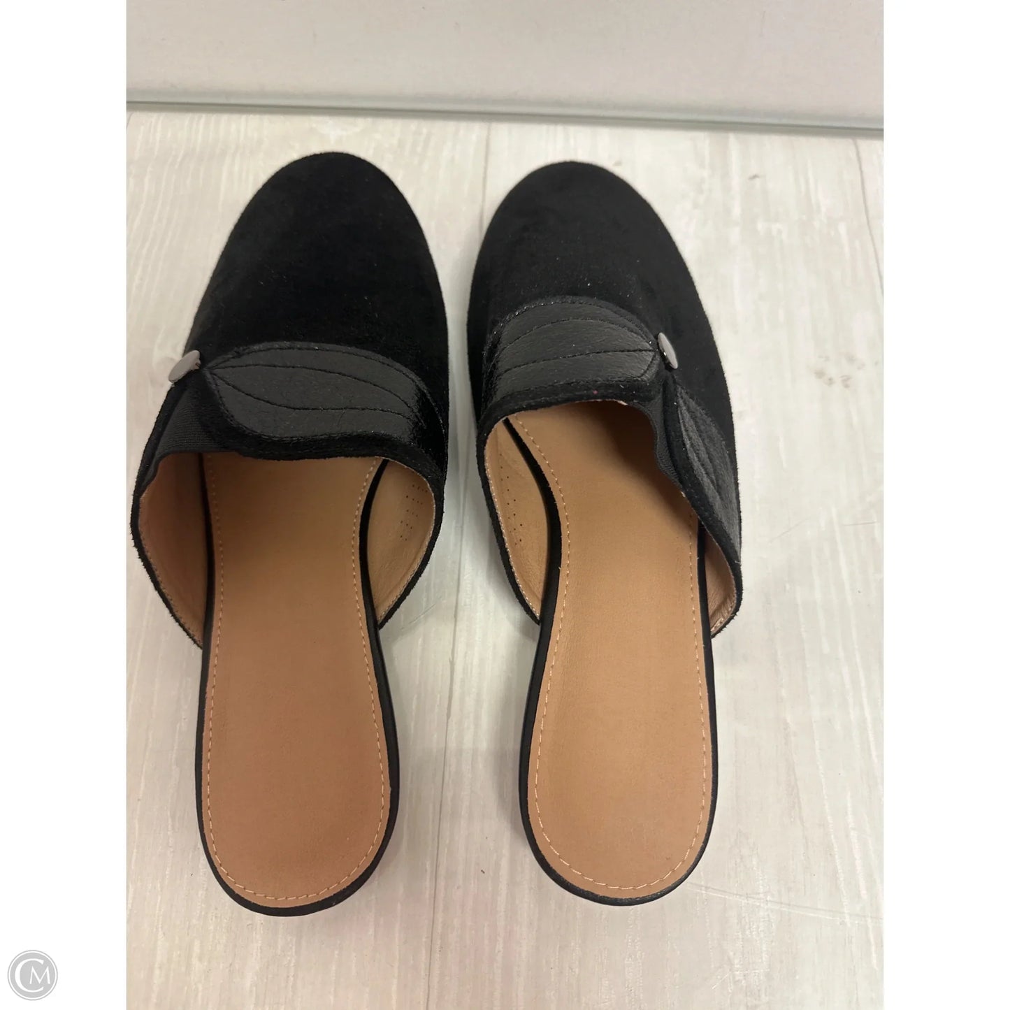 Shoes Flats By Clothes Mentor In Black, Size: 10.5