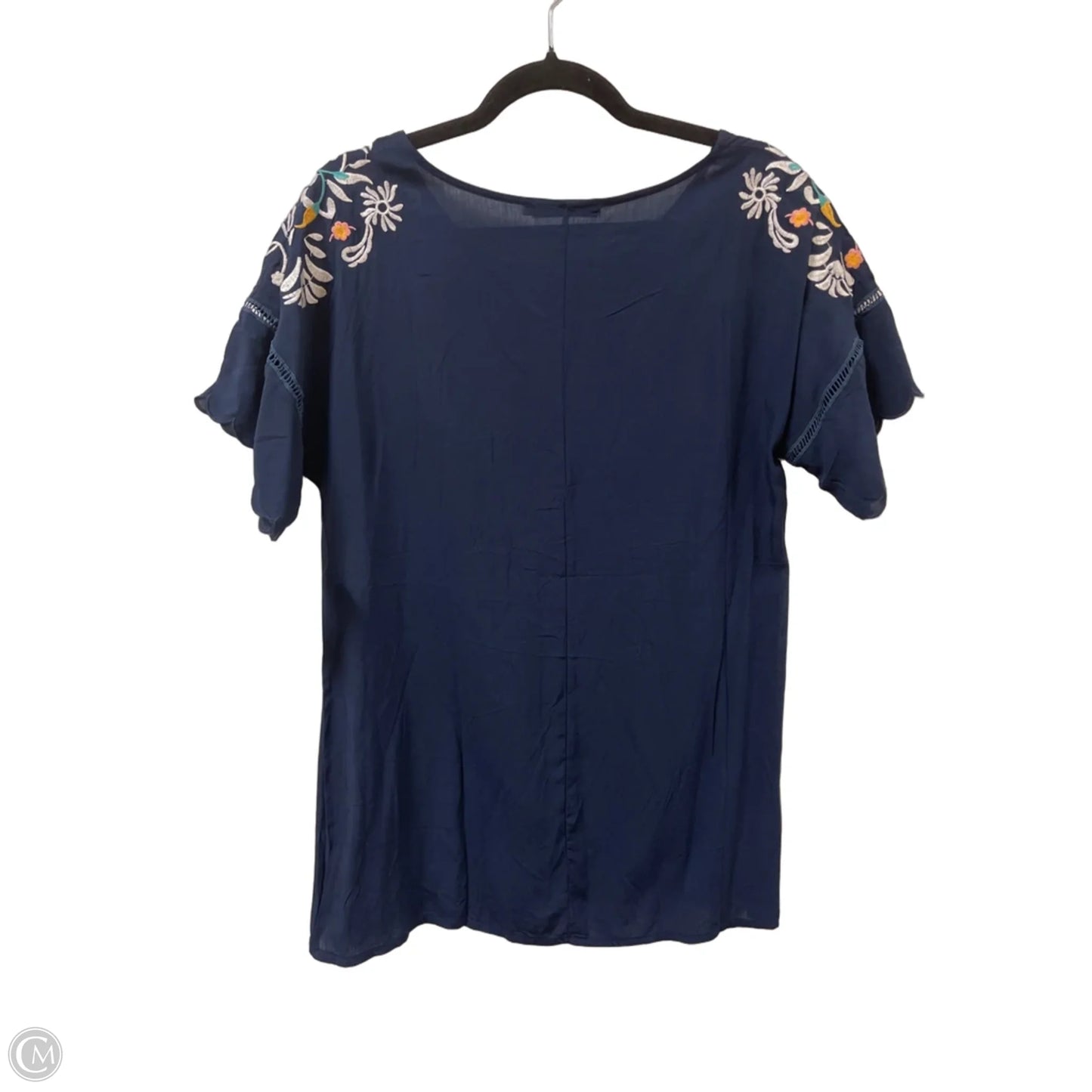 Top Short Sleeve By Misslook In Navy, Size: S
