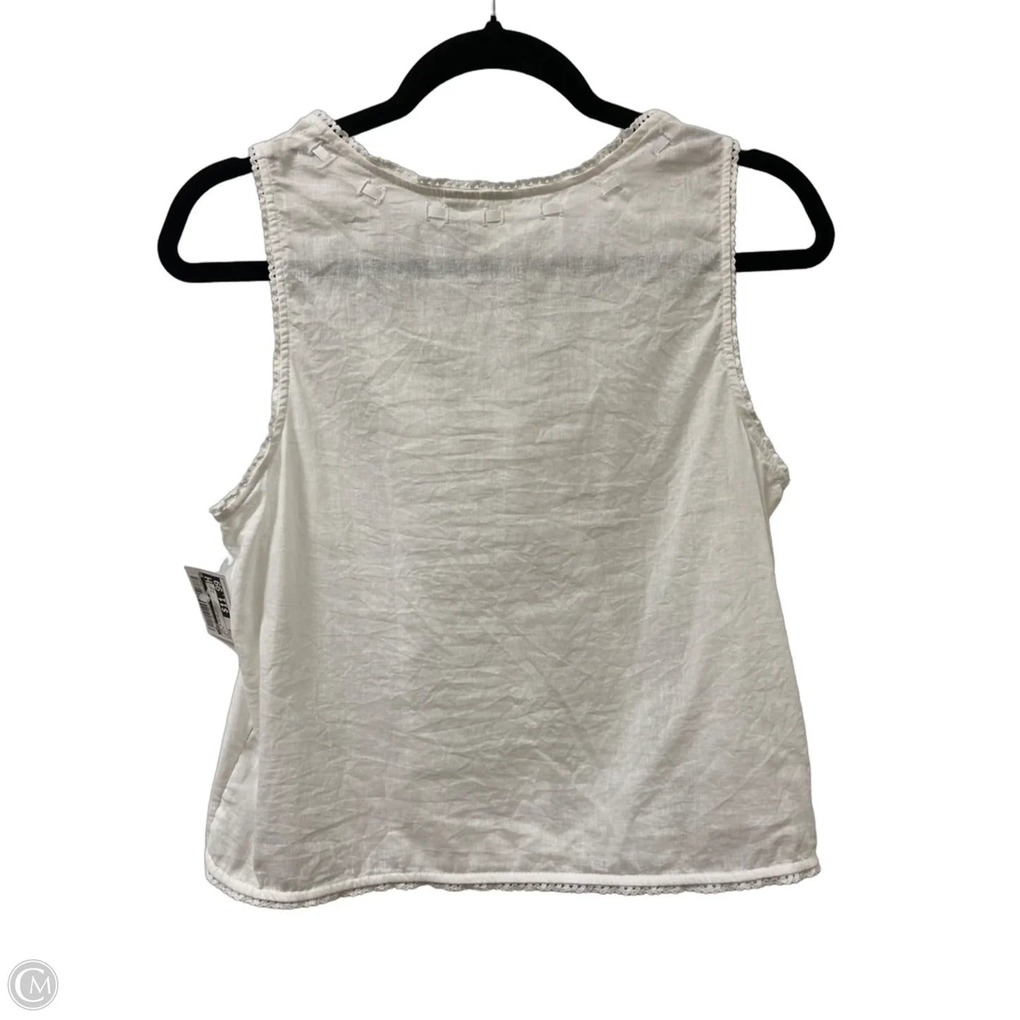 Top Sleeveless By Joie In White, Size: M