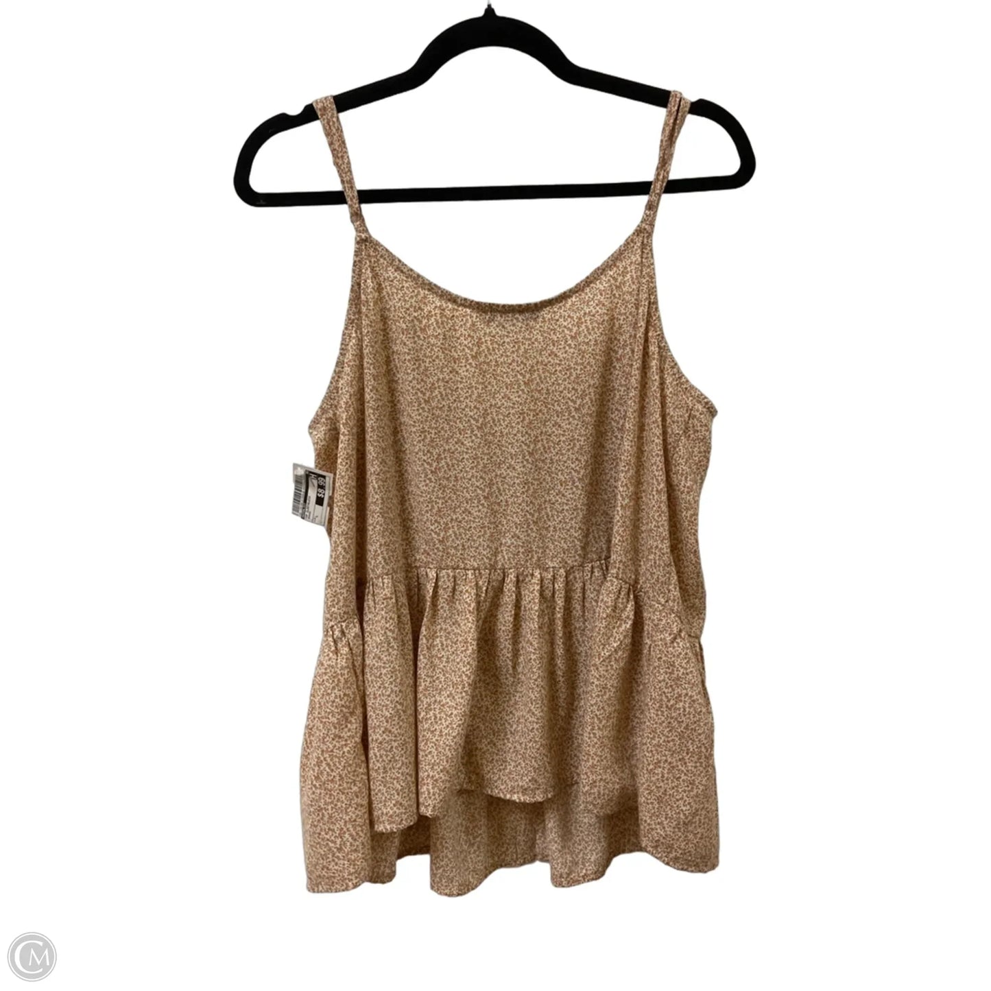 Top Sleeveless By Wishlist In Orange, Size: L