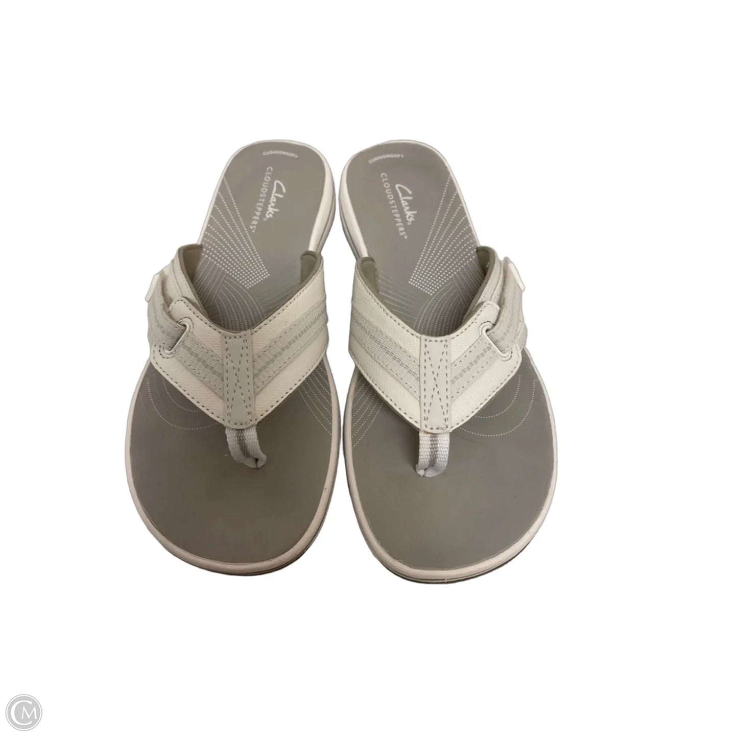 Sandals Flip Flops By Clarks In Grey, Size: 8