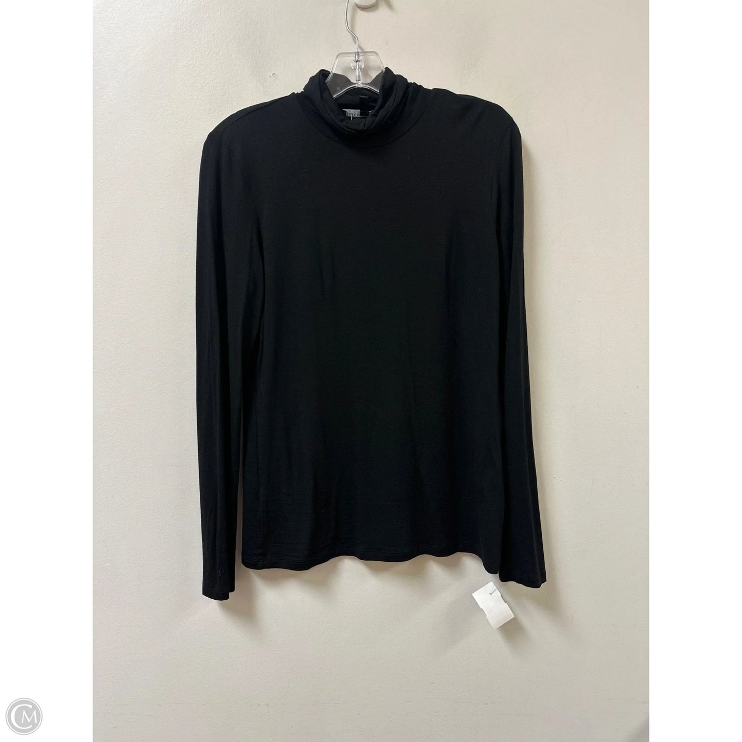 Top Long Sleeve By Saks Fifth Avenue In Black, Size: M