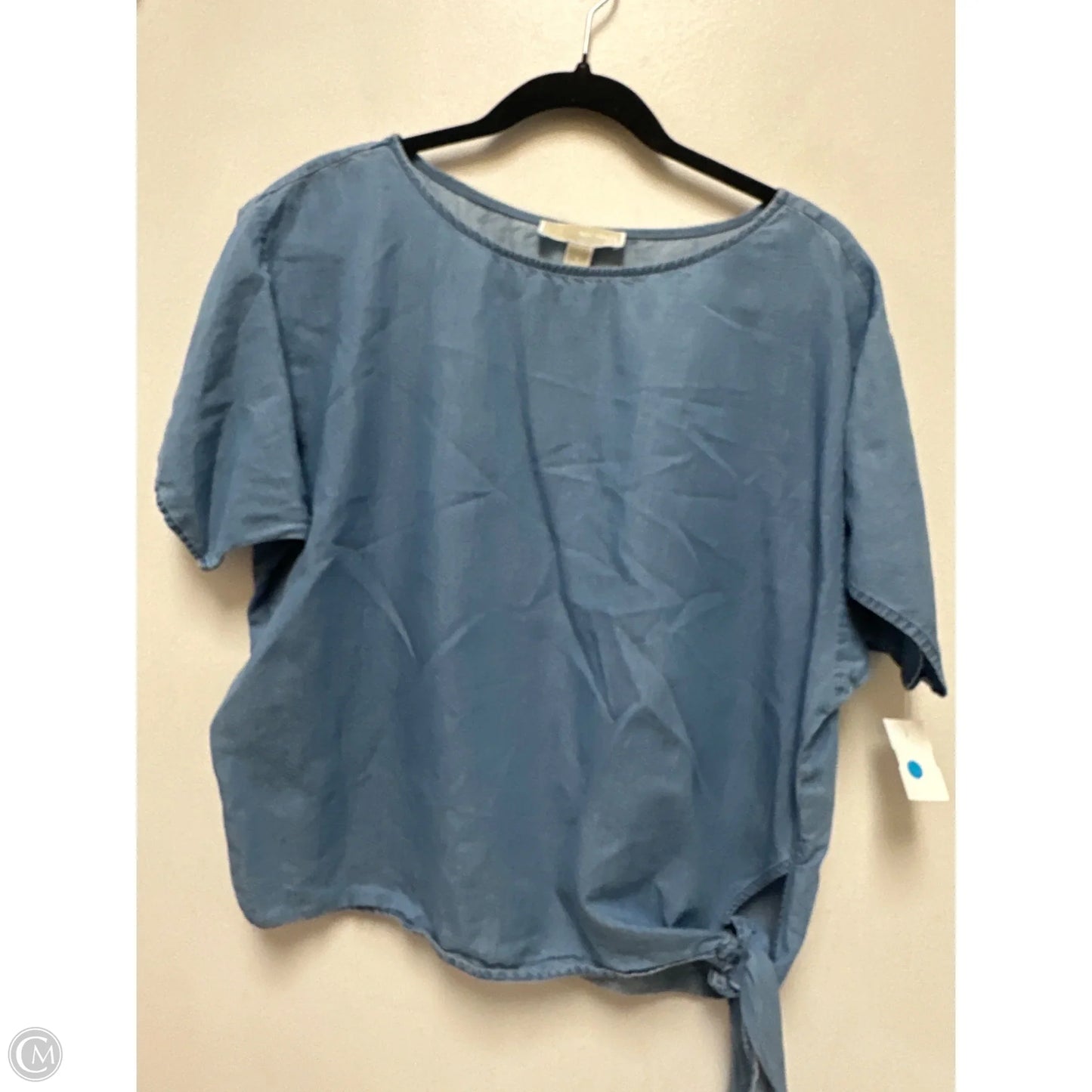 Top Short Sleeve By Michael By Michael Kors In Blue, Size: S