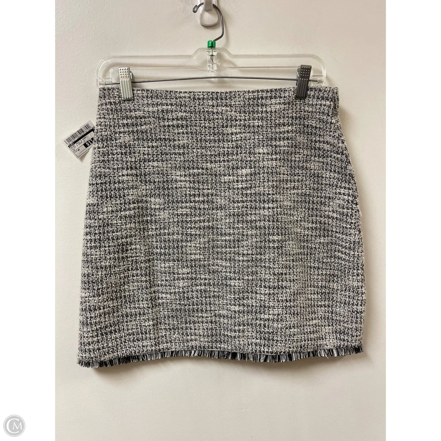Skirt Mini & Short By Loft In Black & Cream, Size: 4p