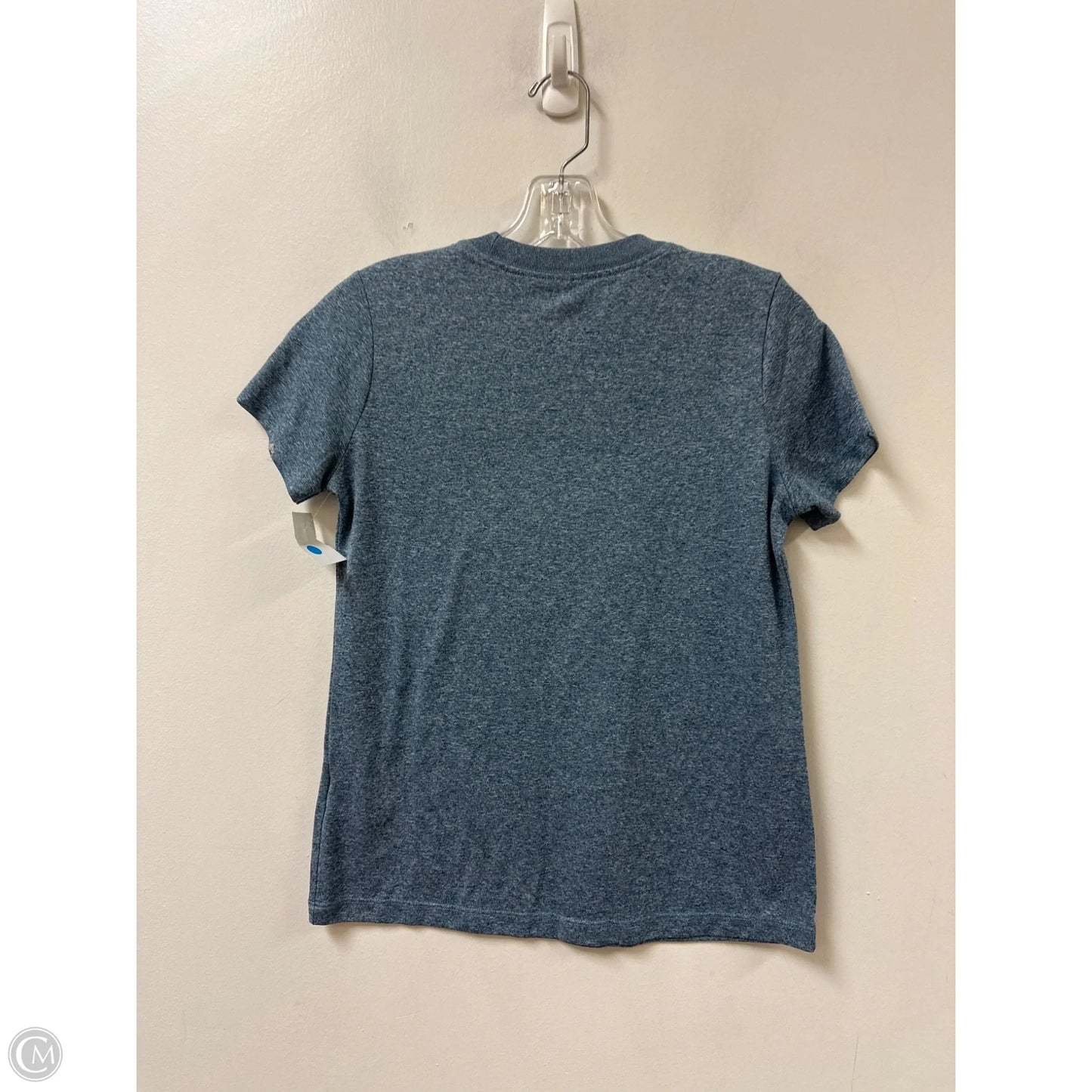 Athletic Top Short Sleeve By Nike In Blue, Size: S