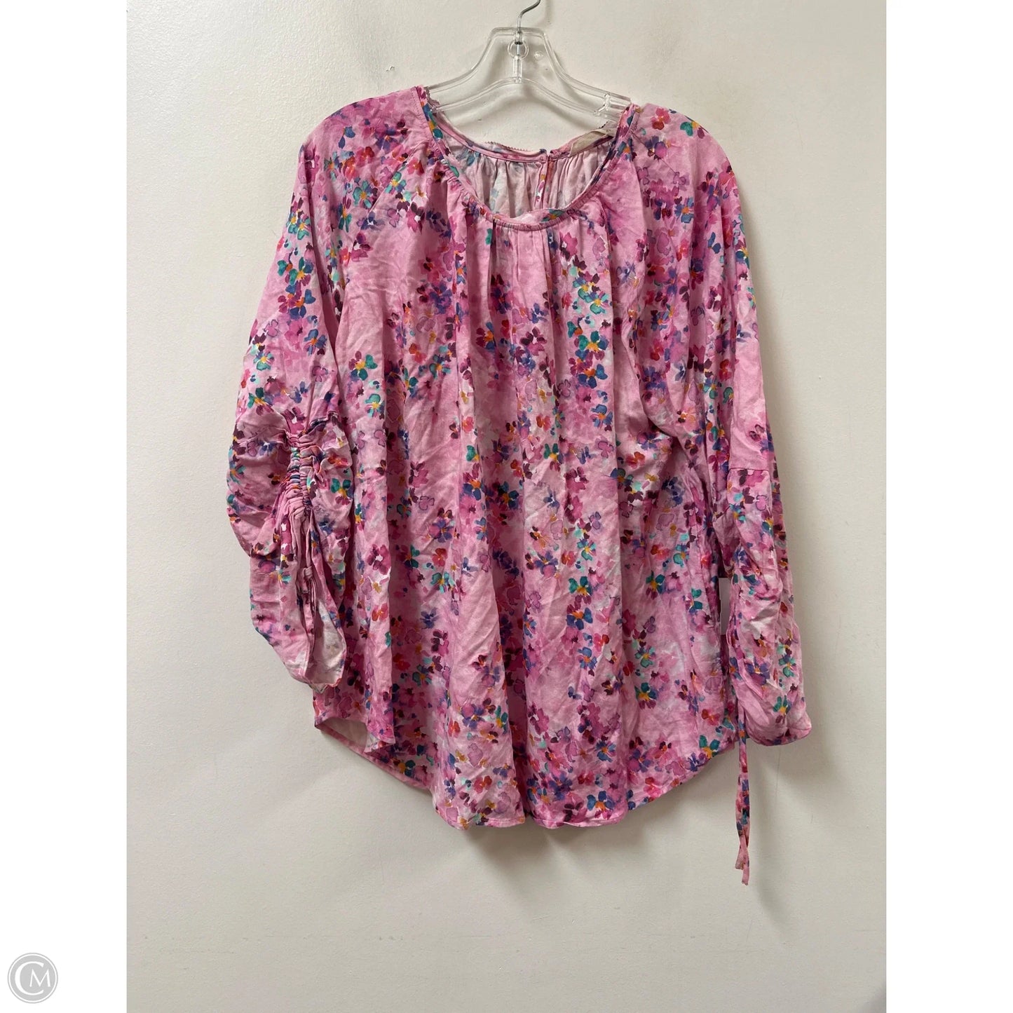 Top Long Sleeve By Soft Surroundings In Pink, Size: 1x