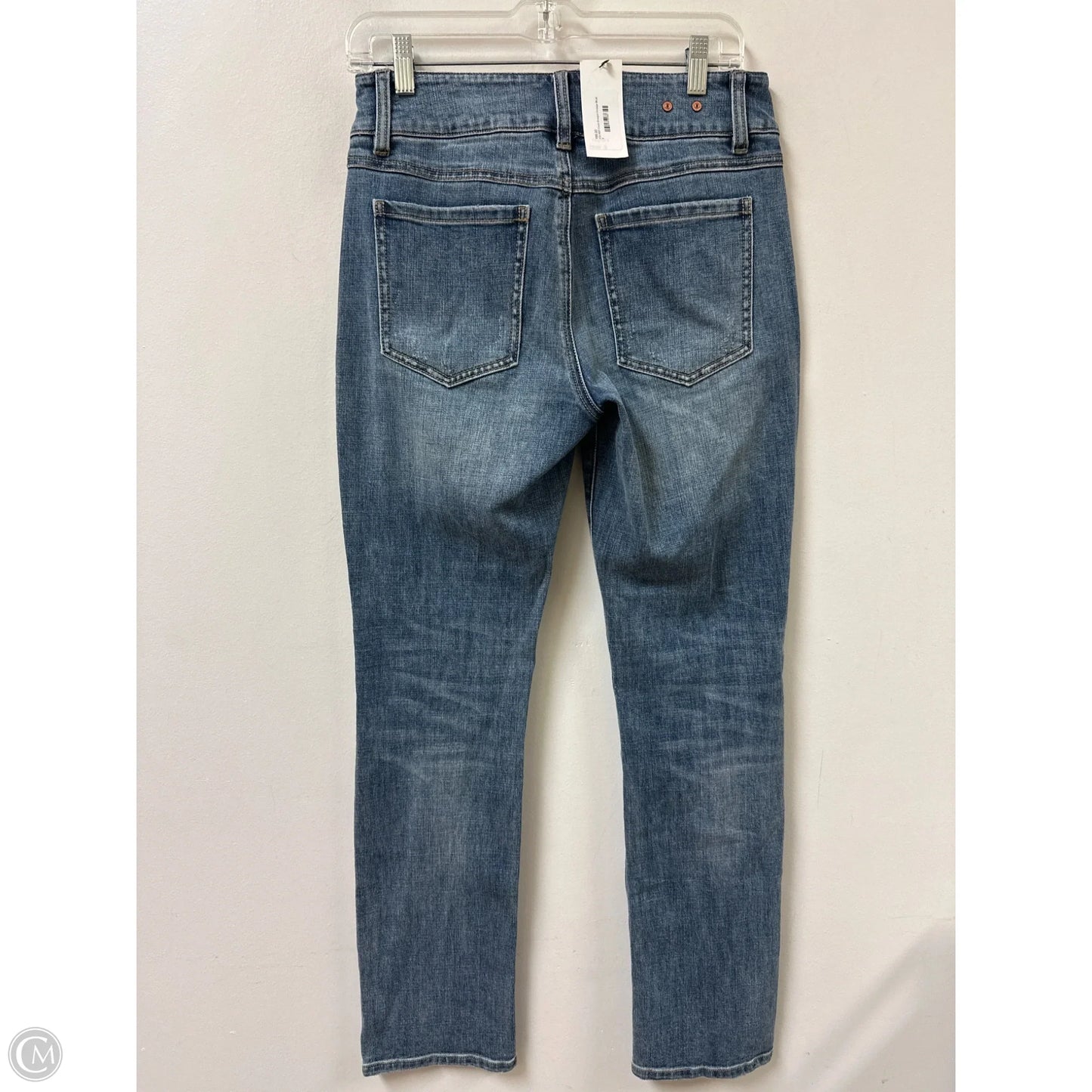Jeans Straight By Cabi In Blue Denim, Size: 6