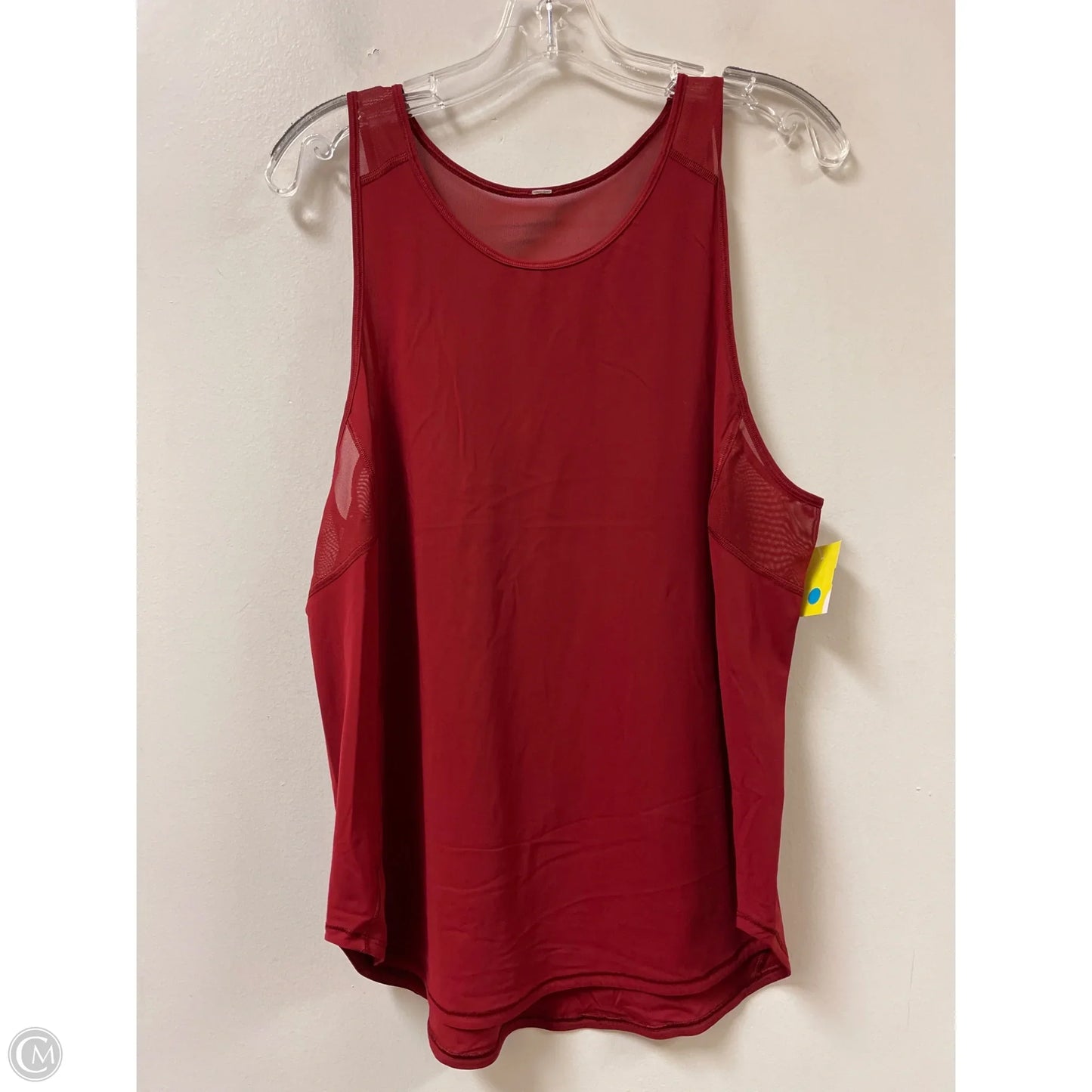 Athletic Tank Top By Lululemon In Red, Size: M