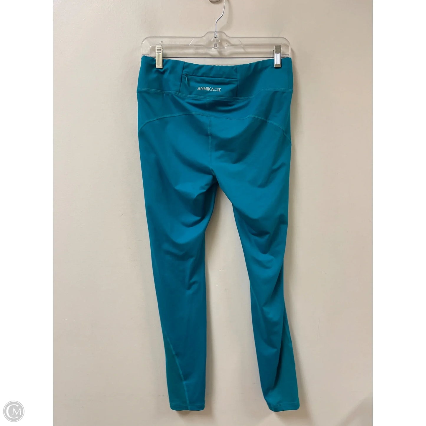 Athletic Leggings By Cutter And Buck In Teal, Size: M