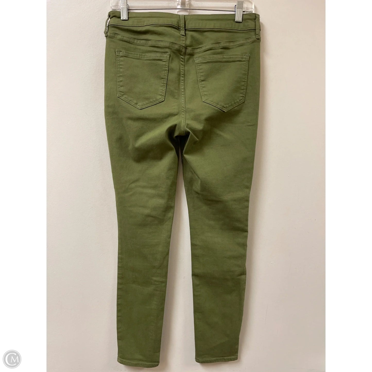 Jeans Skinny By Old Navy In Green Denim, Size: 8
