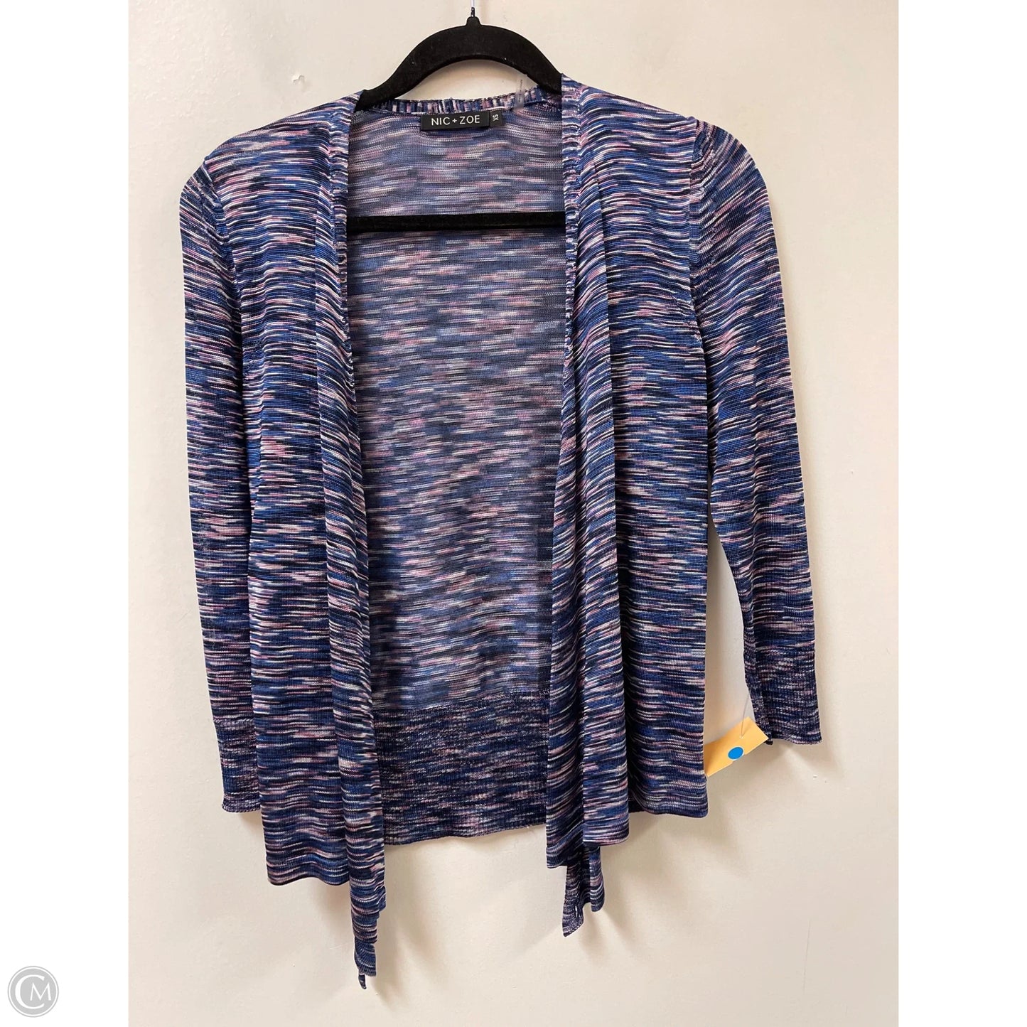 Sweater Cardigan By Nic + Zoe In Blue & Purple, Size: Xs