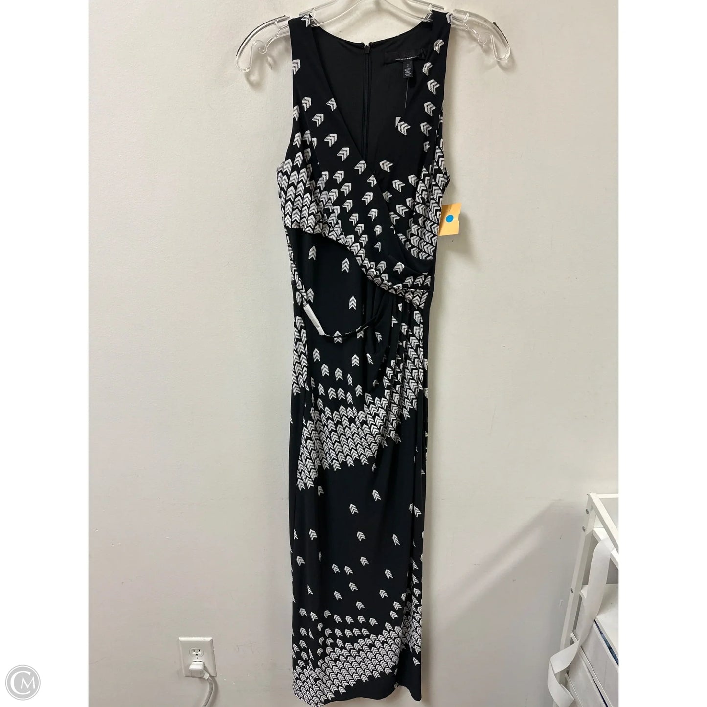 Dress Casual Maxi By White House Black Market In Black & White, Size: Xs