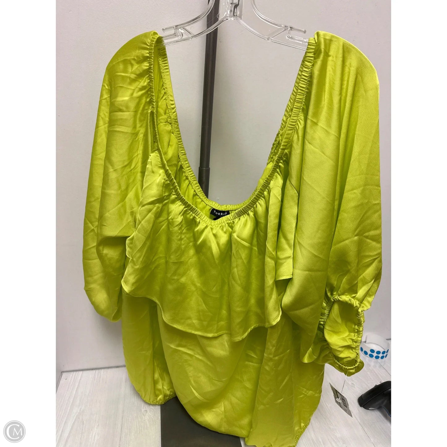 Top Long Sleeve By Torrid In Yellow, Size: 4x