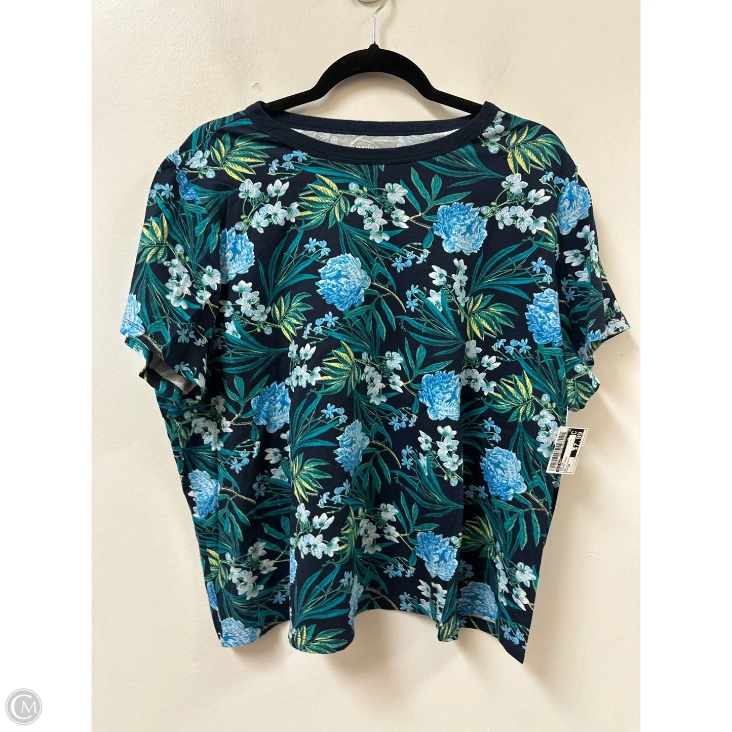 Top Short Sleeve By Old Navy In Floral Print, Size: 2x