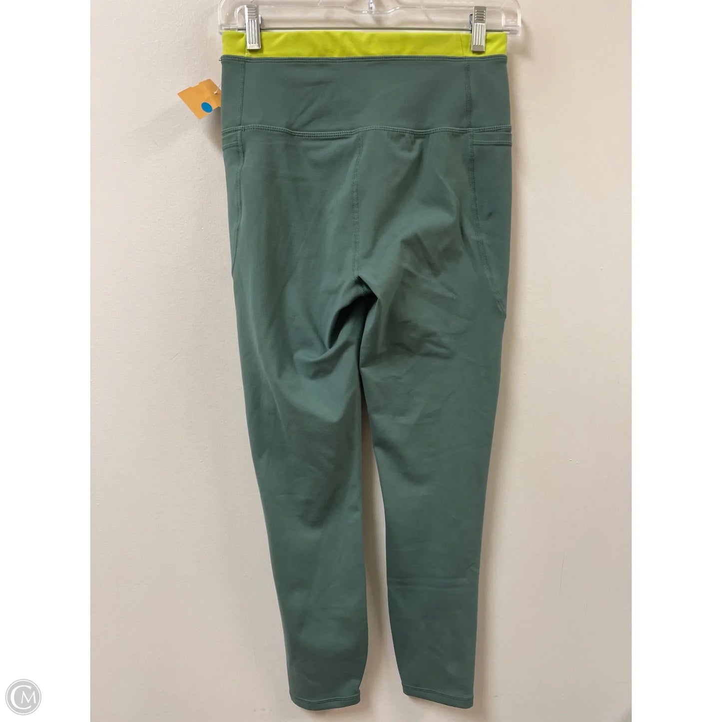 Athletic Leggings By Reebok In Green, Size: S