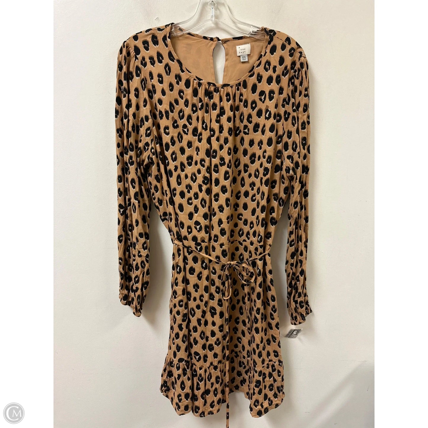 Dress Casual Short By A New Day In Animal Print, Size: 1x