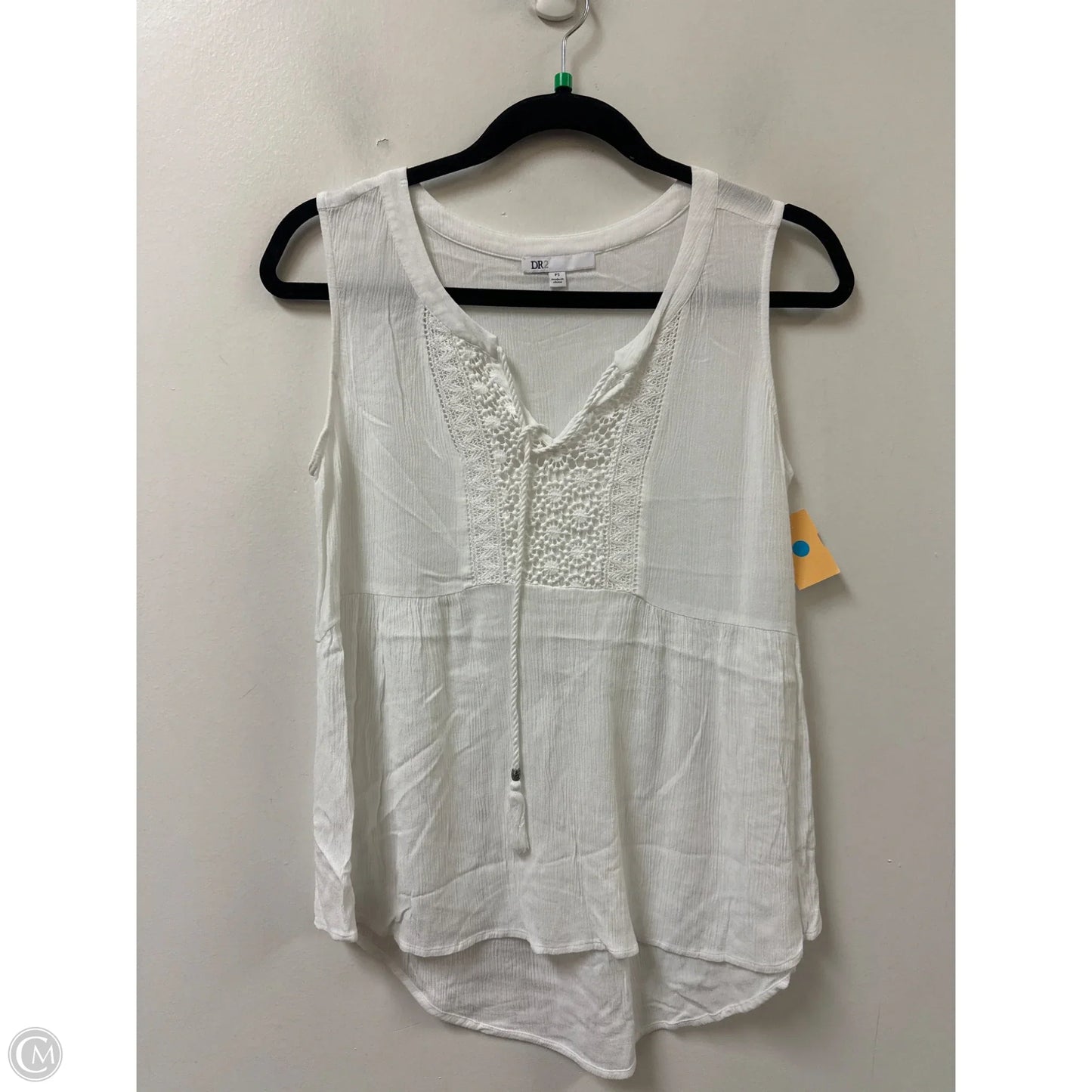 Top Sleeveless By Dr2 In White, Size: Sp