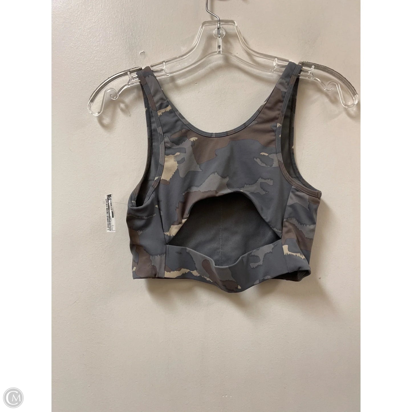 Athletic Bra By Mono B In Brown & Grey, Size: S