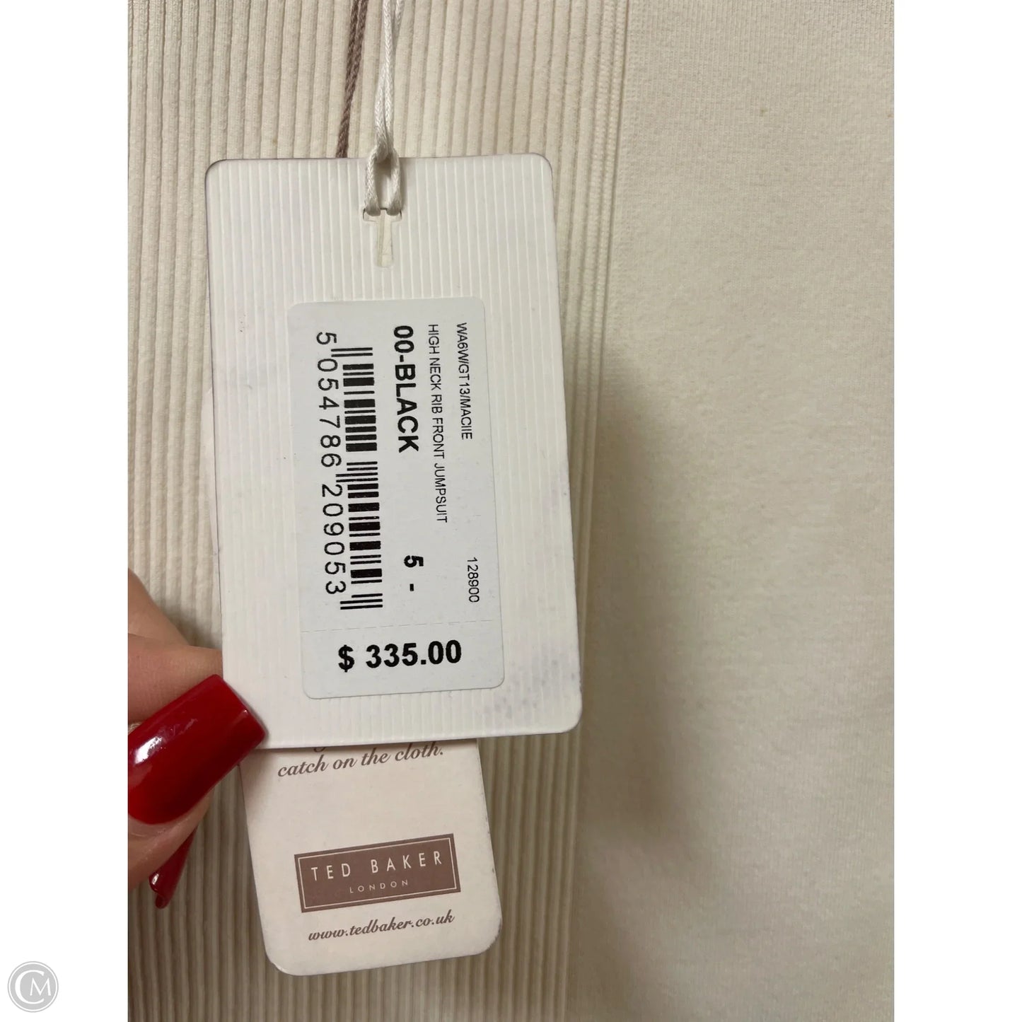 Jumpsuit By Ted Baker In Black & White, Size: L
