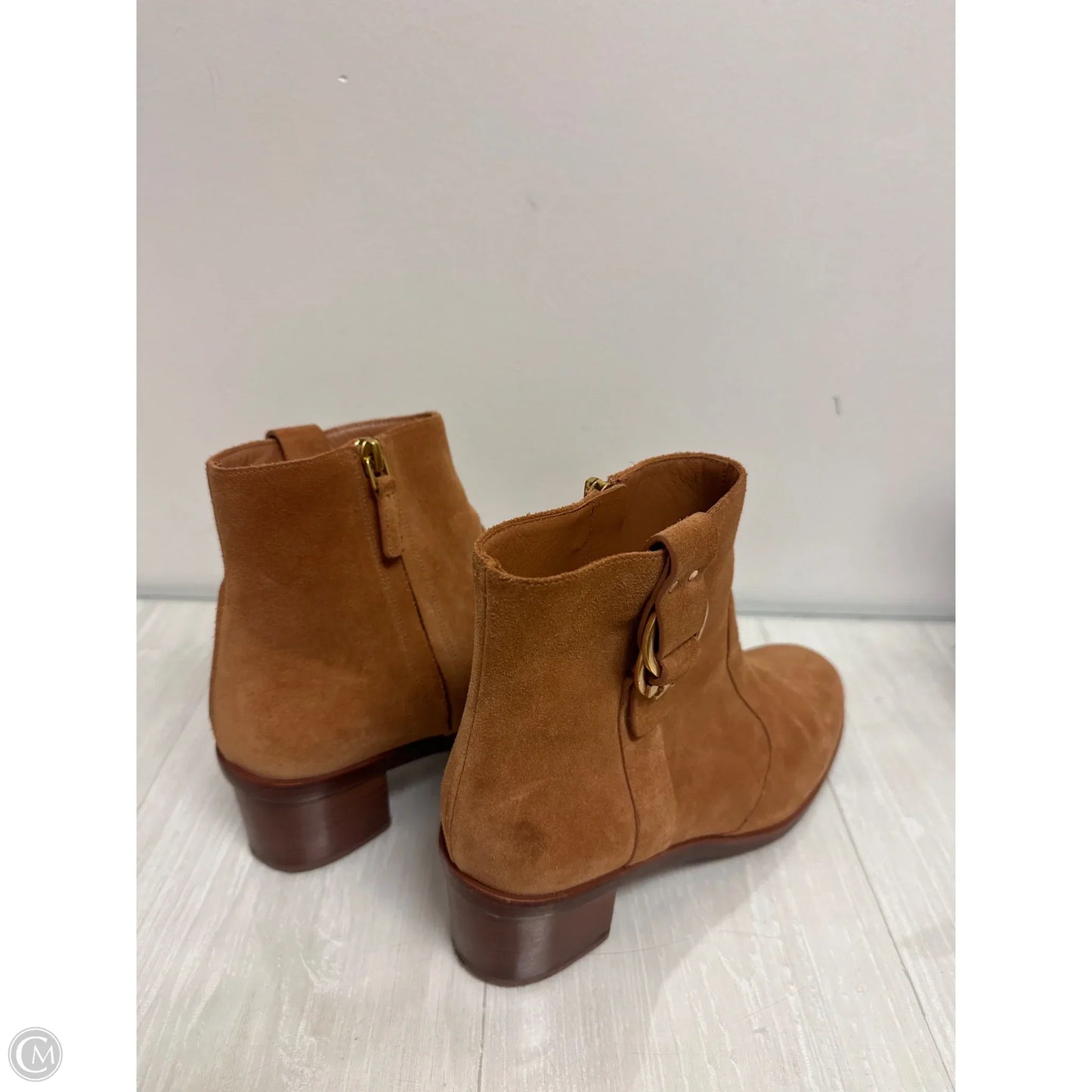 Boots Designer By Tory Burch In Brown, Size: 9