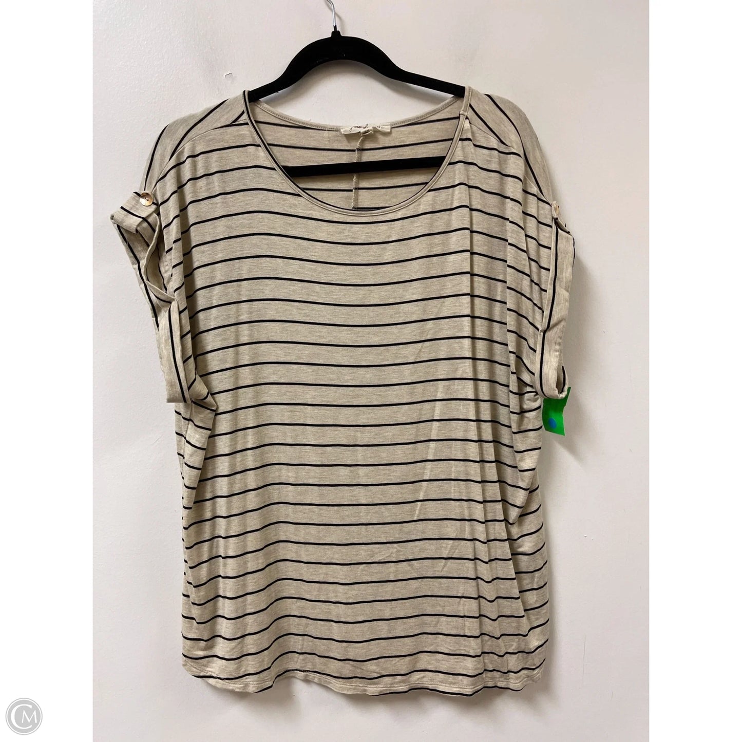 Top Short Sleeve By Clothes Mentor In Striped Pattern, Size: 3x