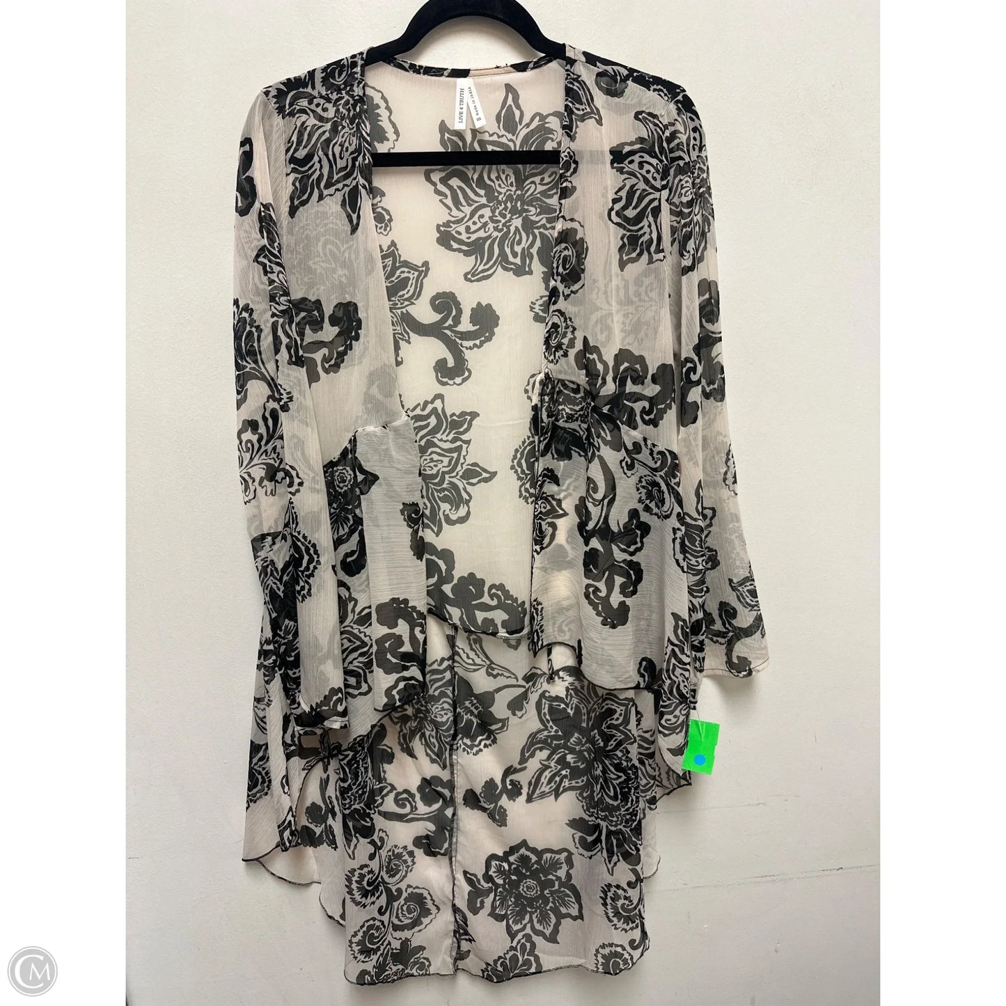 Kimono By Live 4 Truth In Black & Cream, Size: M