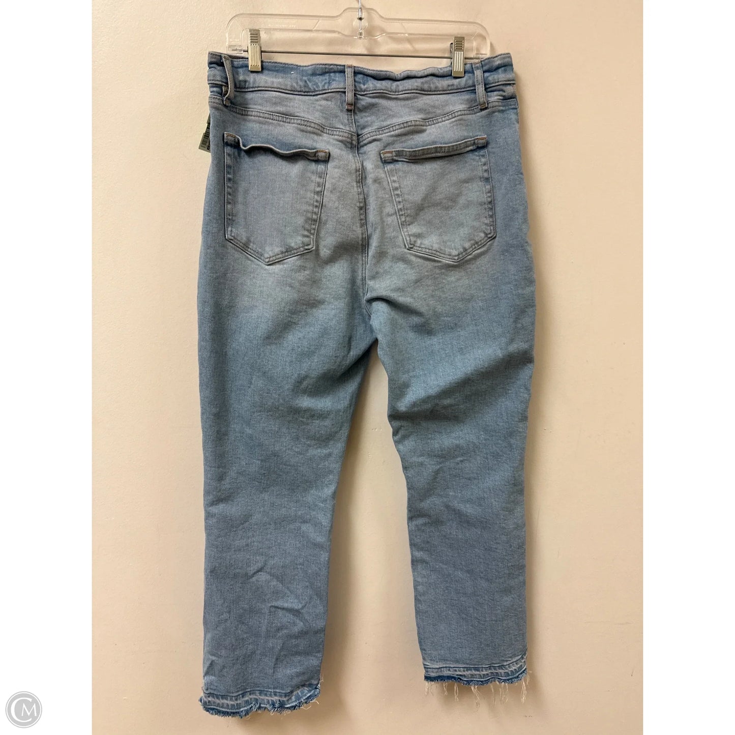 Jeans Cropped By Loft In Blue Denim, Size: 12