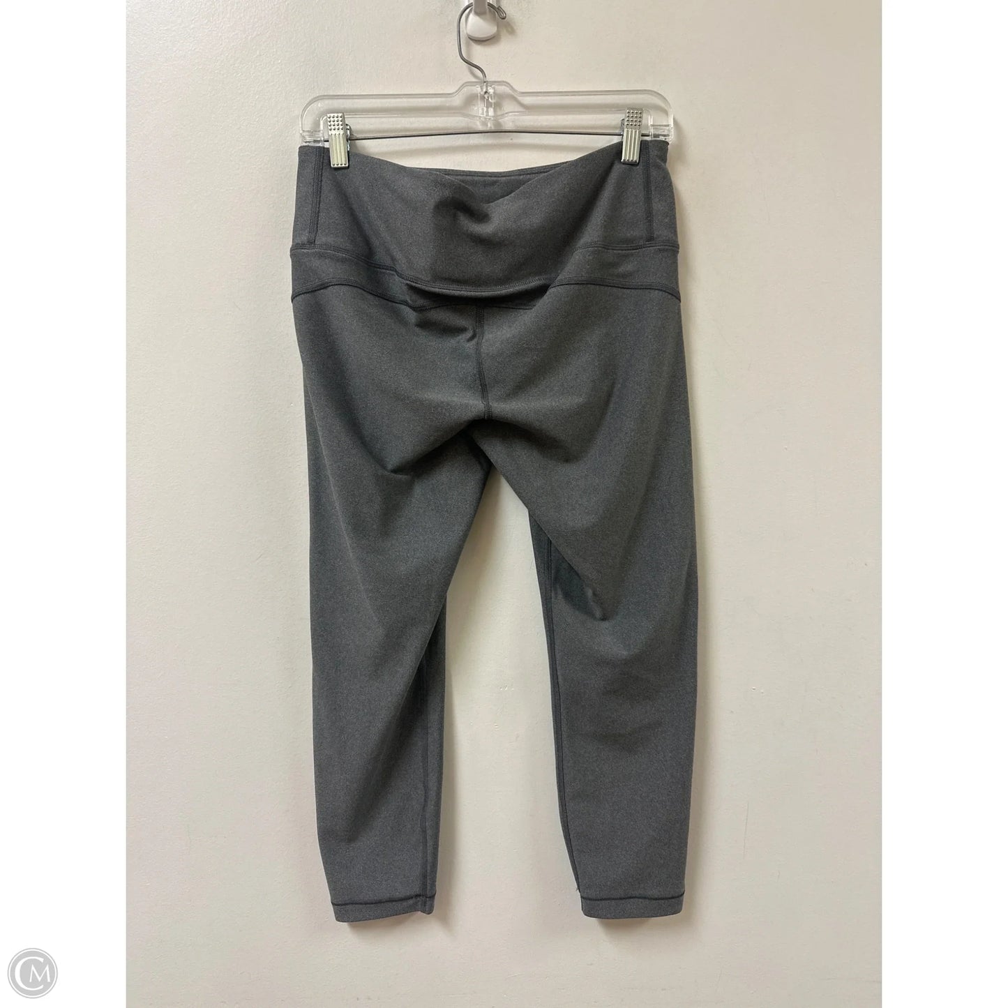 Athletic Leggings By Under Armour In Grey, Size: L