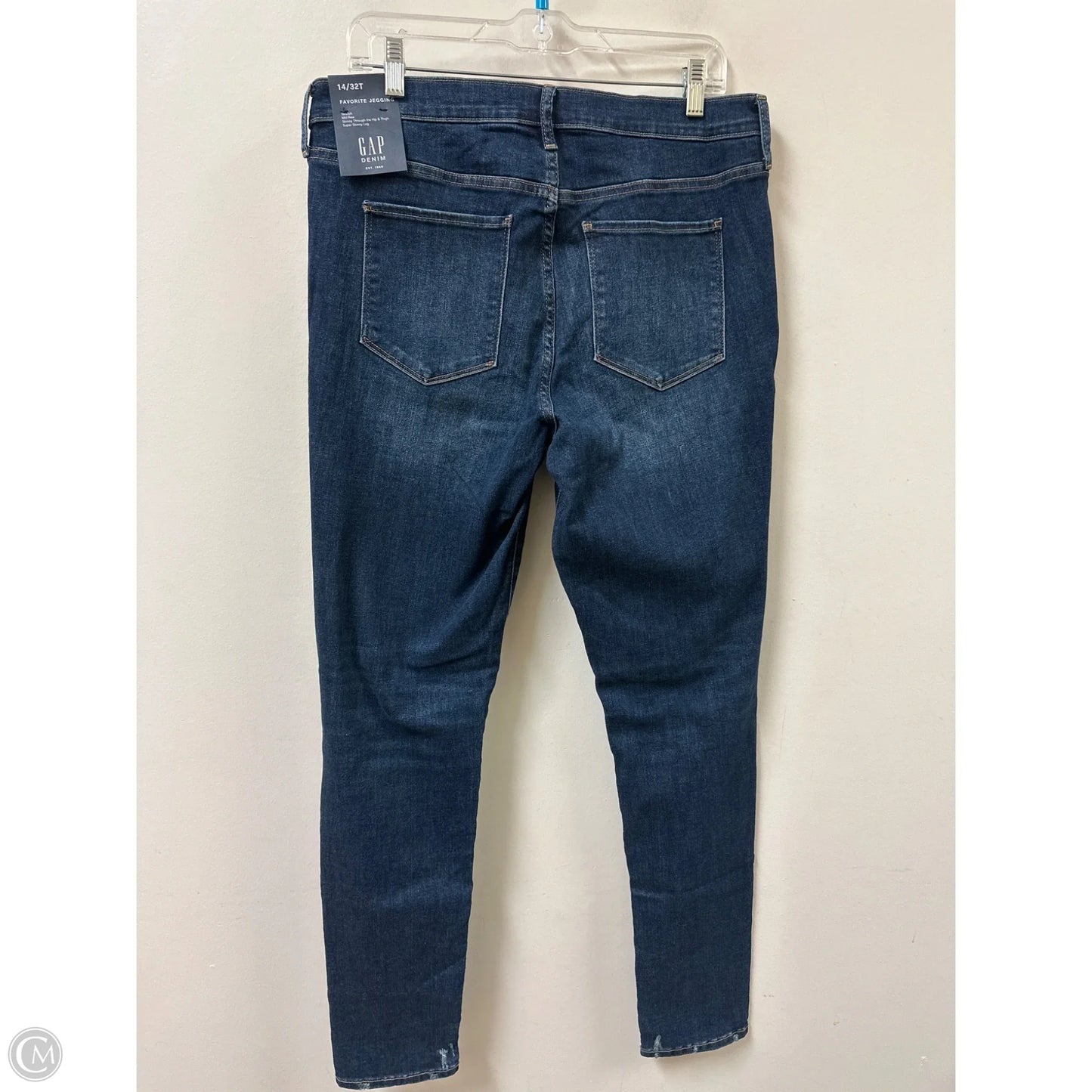 Jeans Skinny By Gap In Blue Denim, Size: 14