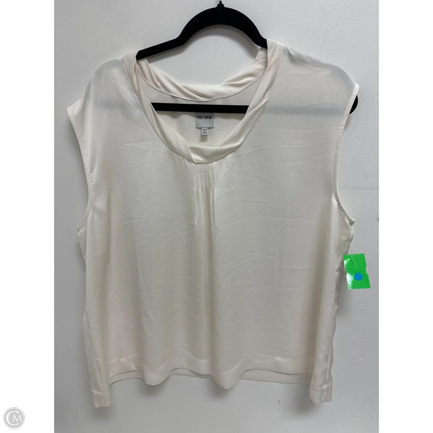 Top Sleeveless By Nic + Zoe In Cream, Size: 1x