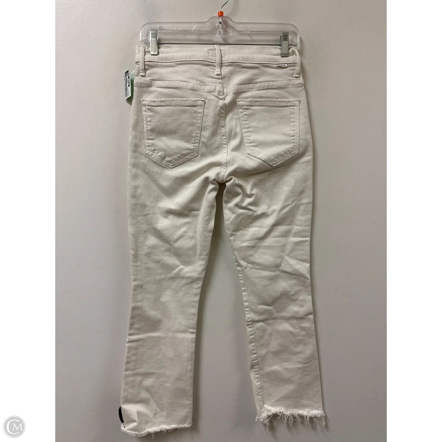 Jeans Flared By Mother In Cream Denim, Size: 6