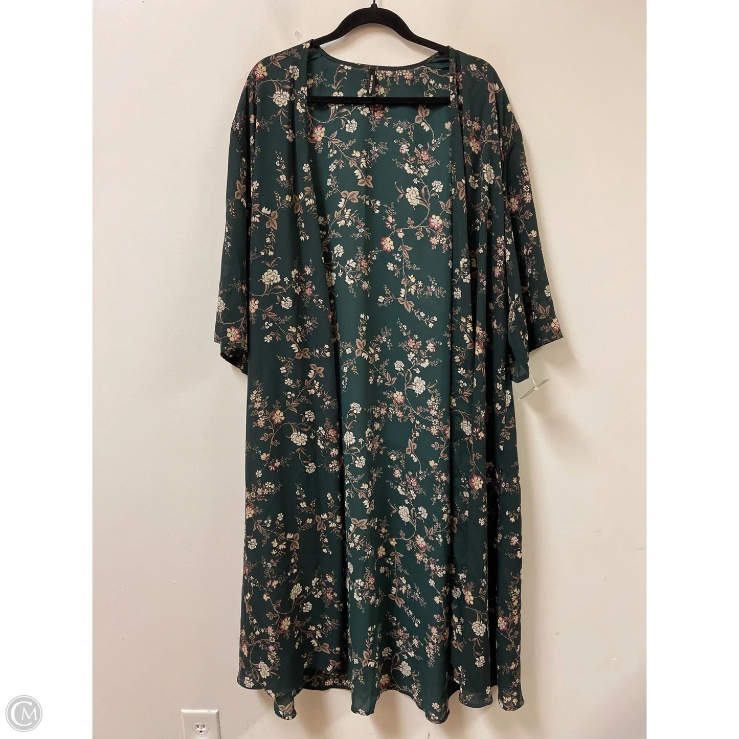 Kimono By Clothes Mentor In Green, Size: Osfm