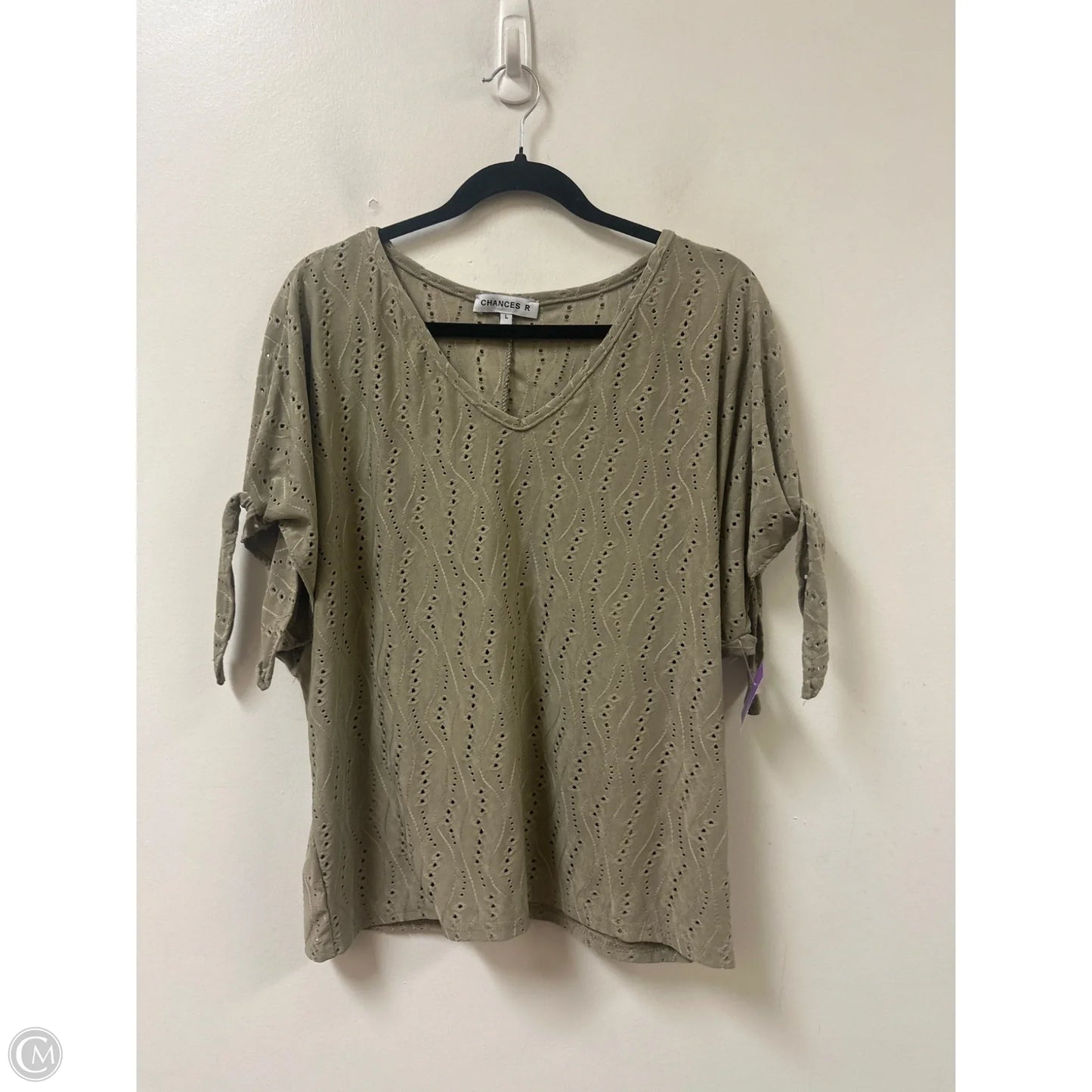 Top Short Sleeve By Clothes Mentor In Green, Size: L