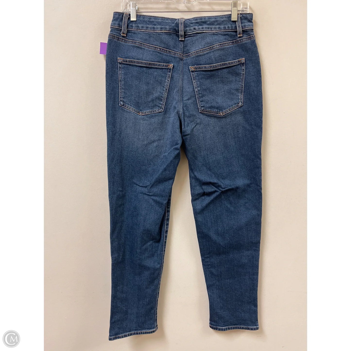Jeans Straight By Talbots In Blue Denim, Size: 4